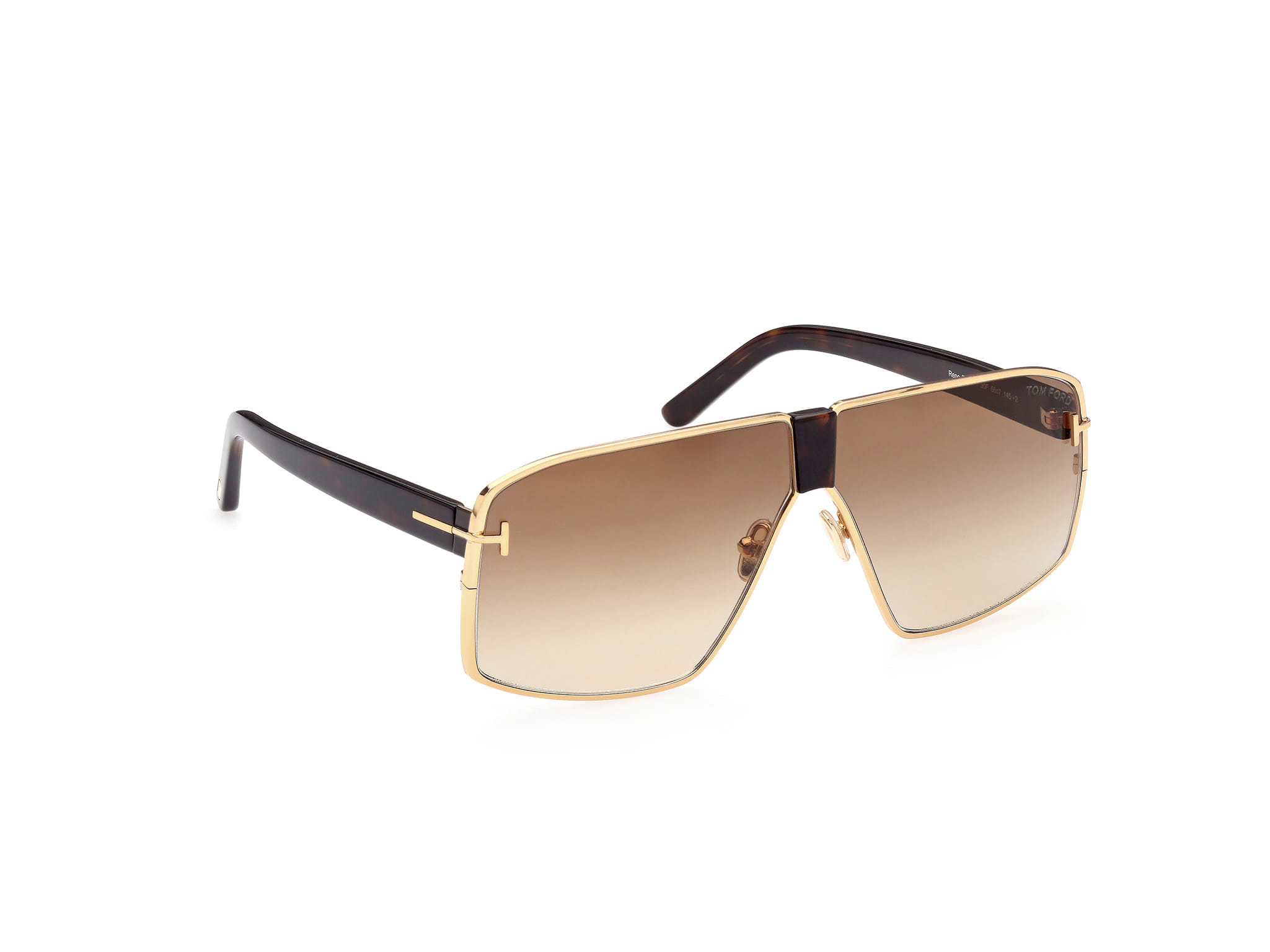 Tomford FT0911 Sunglass Gold Male Full Shell Sunglass — Gold frame — view 7