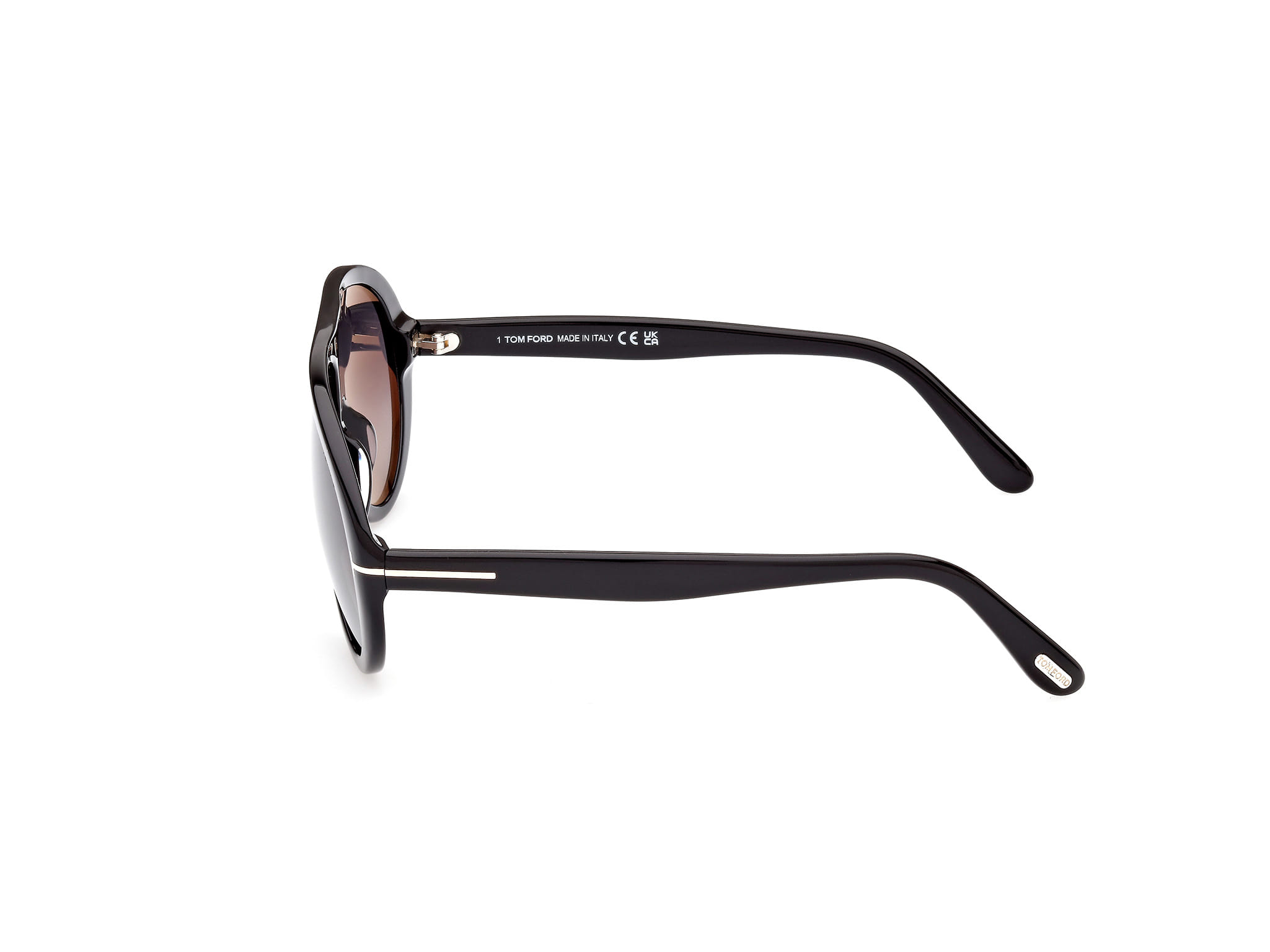 Tomford FT0988 Sunglass Black Unisex Full Shell Sunglass — Black frame — view 2