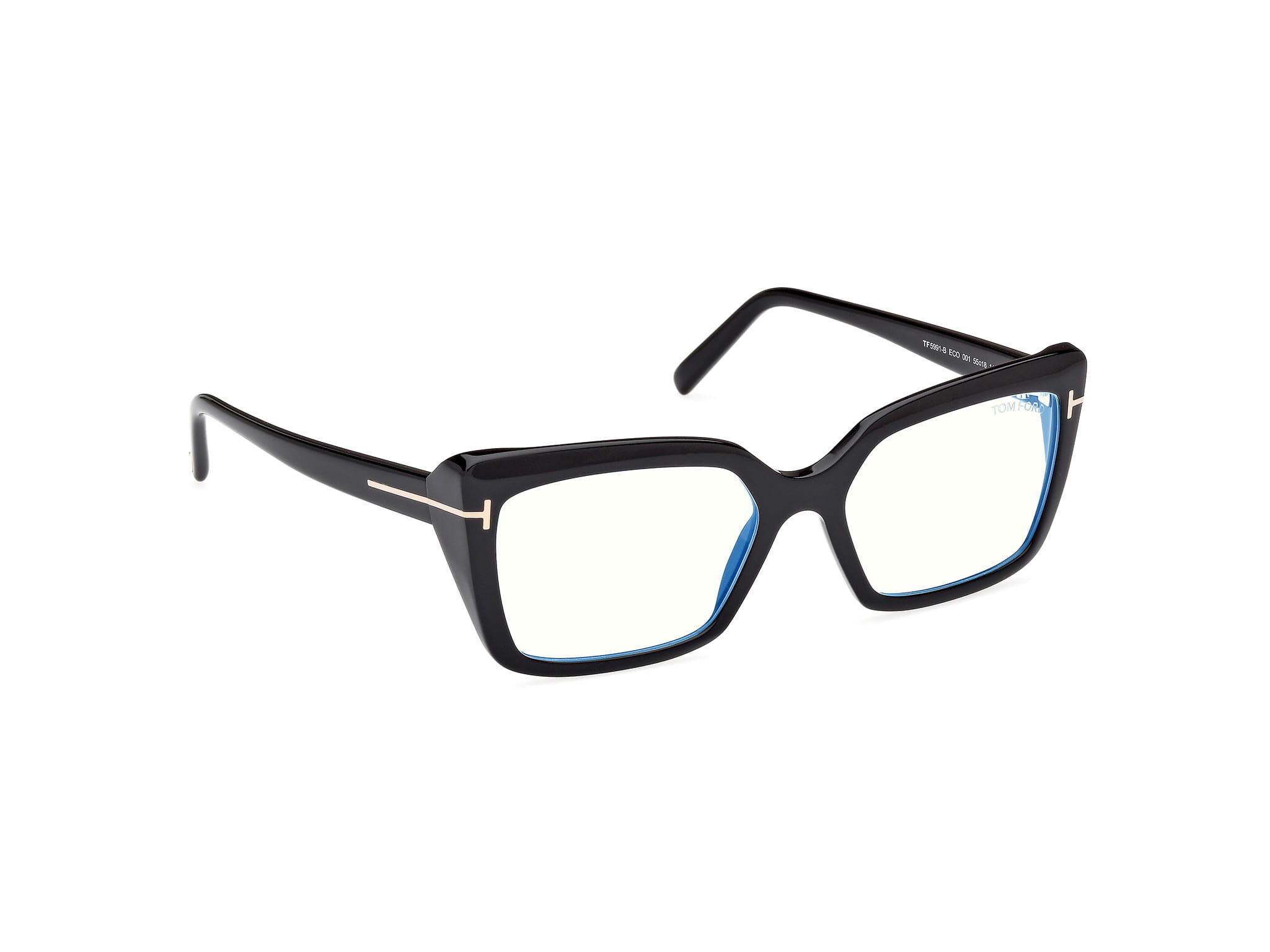 Tomford FT5991-B Frame Black Male Full Shell Frame — Black frame — view 7