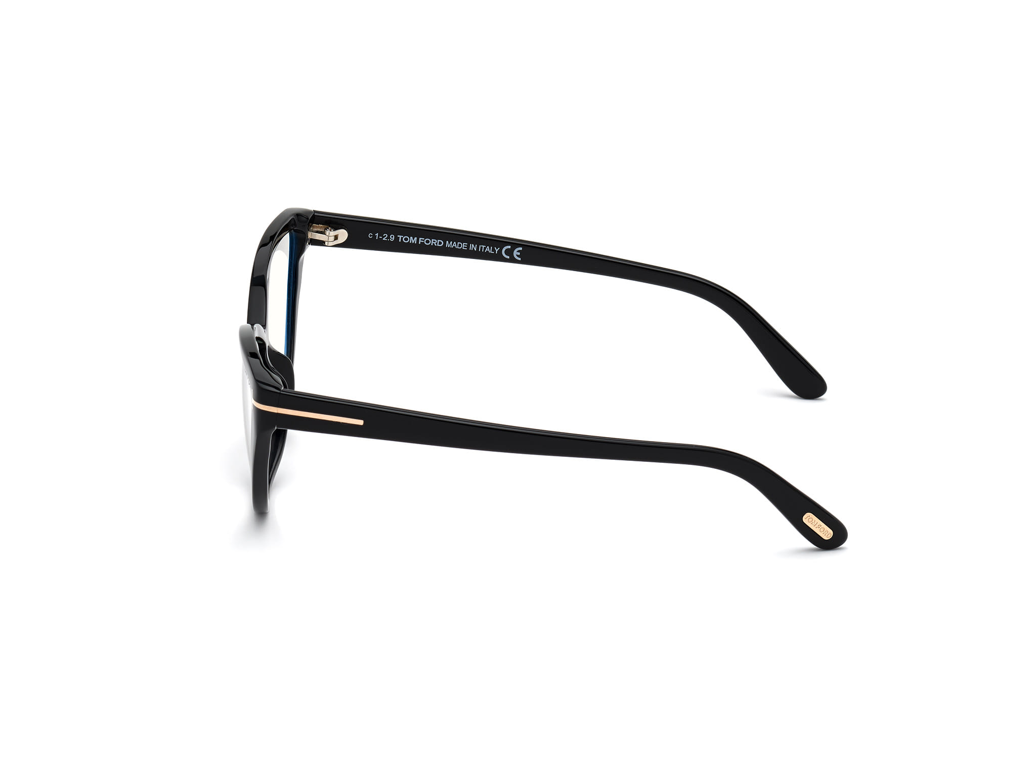Tomford FT5729 Frame Black Female Full Shell Frame — Black frame — view 2
