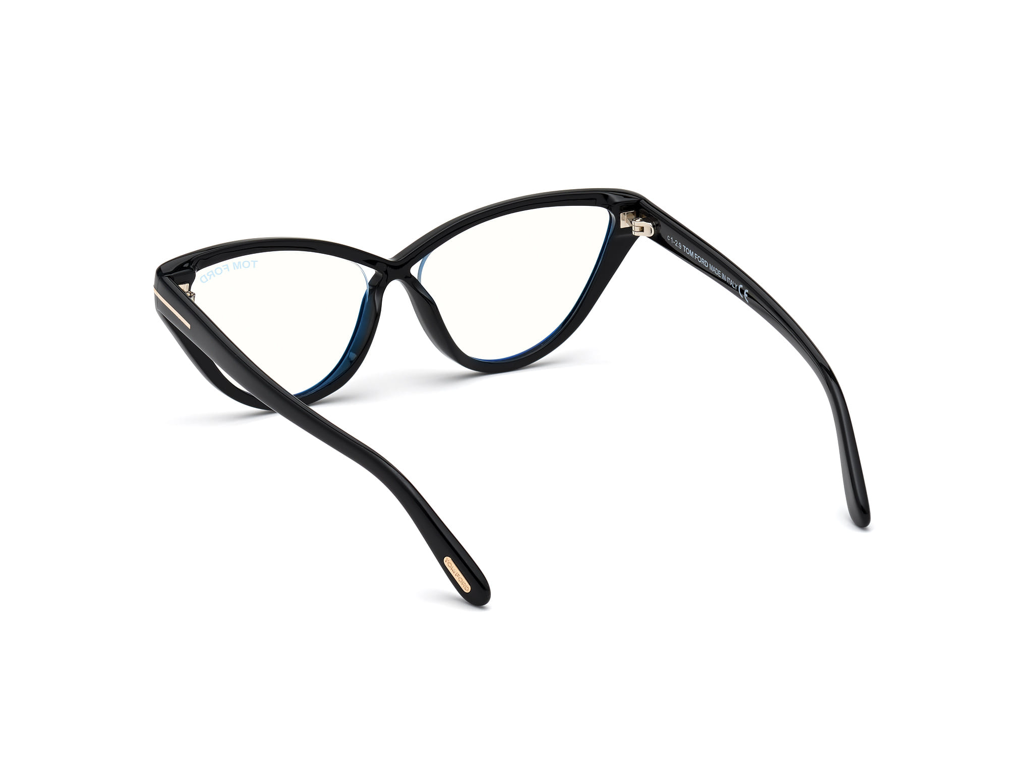 Tomford FT5729 Frame Black Female Full Shell Frame — Black frame — view 3