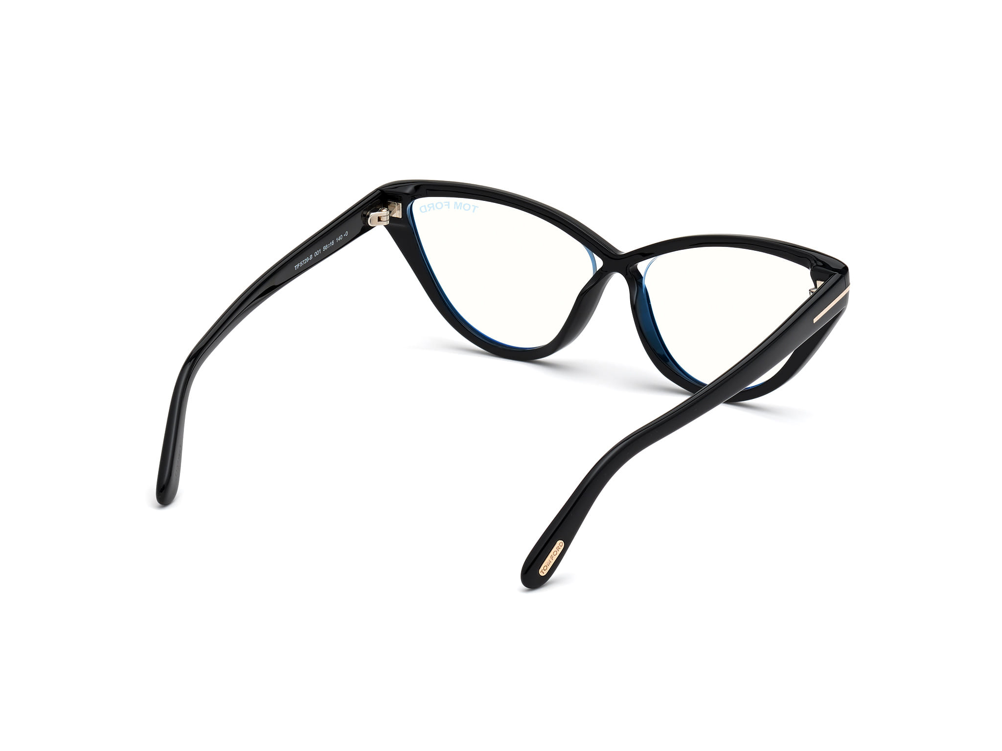 Tomford FT5729 Frame Black Female Full Shell Frame — Black frame — view 5