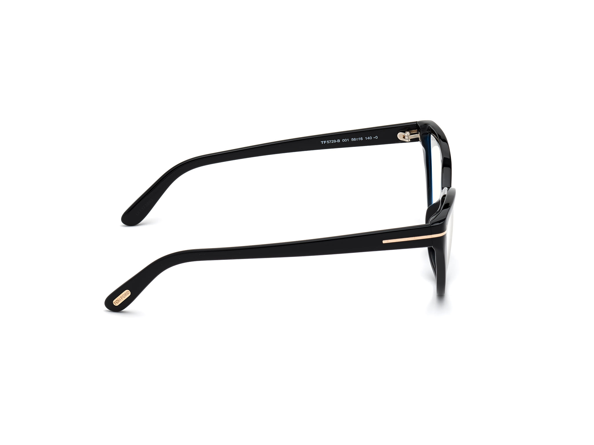 Tomford FT5729 Frame Black Female Full Shell Frame — Black frame — view 6