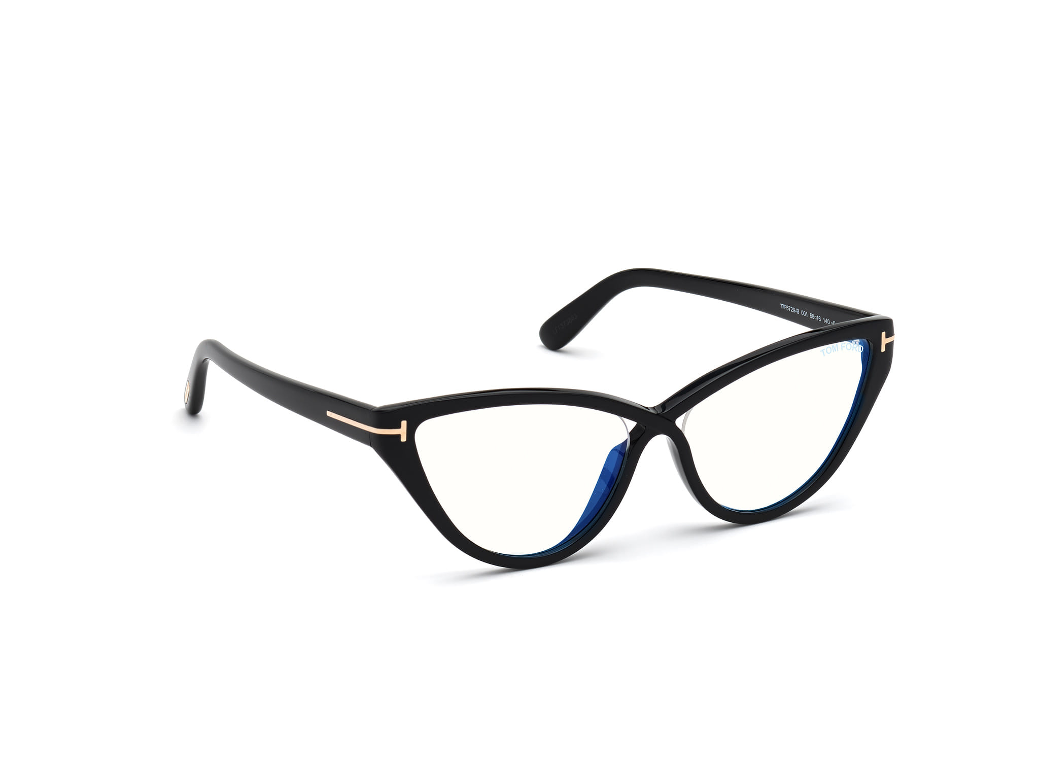 Tomford FT5729 Frame Black Female Full Shell Frame — Black frame — view 7