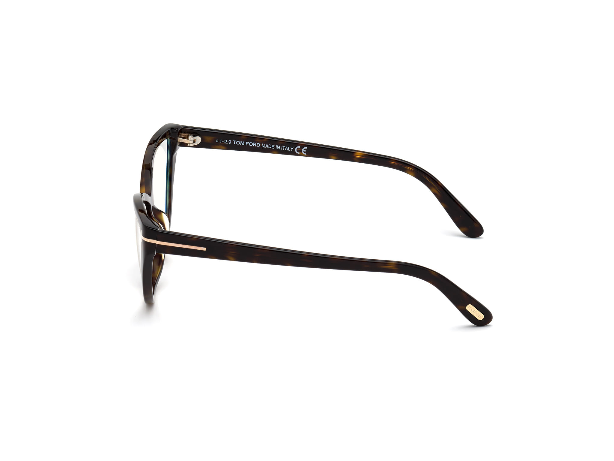 Tomford FT5729-B Frame Tortoise Female Full Shell Frame — view 2