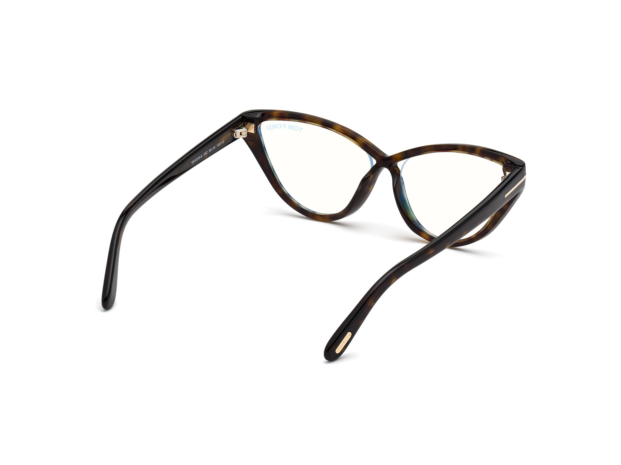 Tomford FT5729-B Frame Tortoise Female Full Shell Frame — view 5