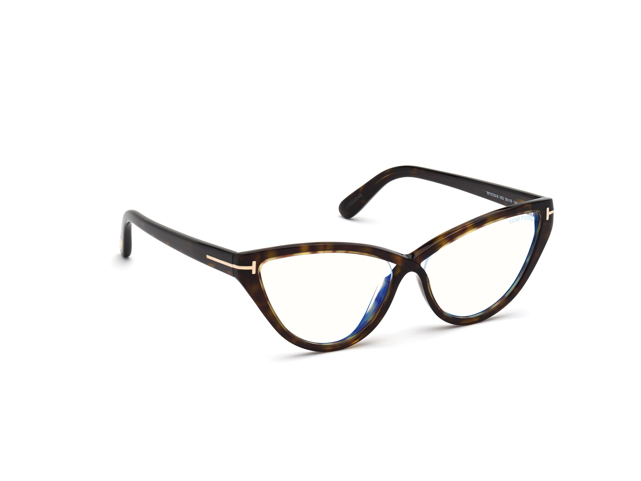 Tomford FT5729-B Frame Tortoise Female Full Shell Frame — view 7