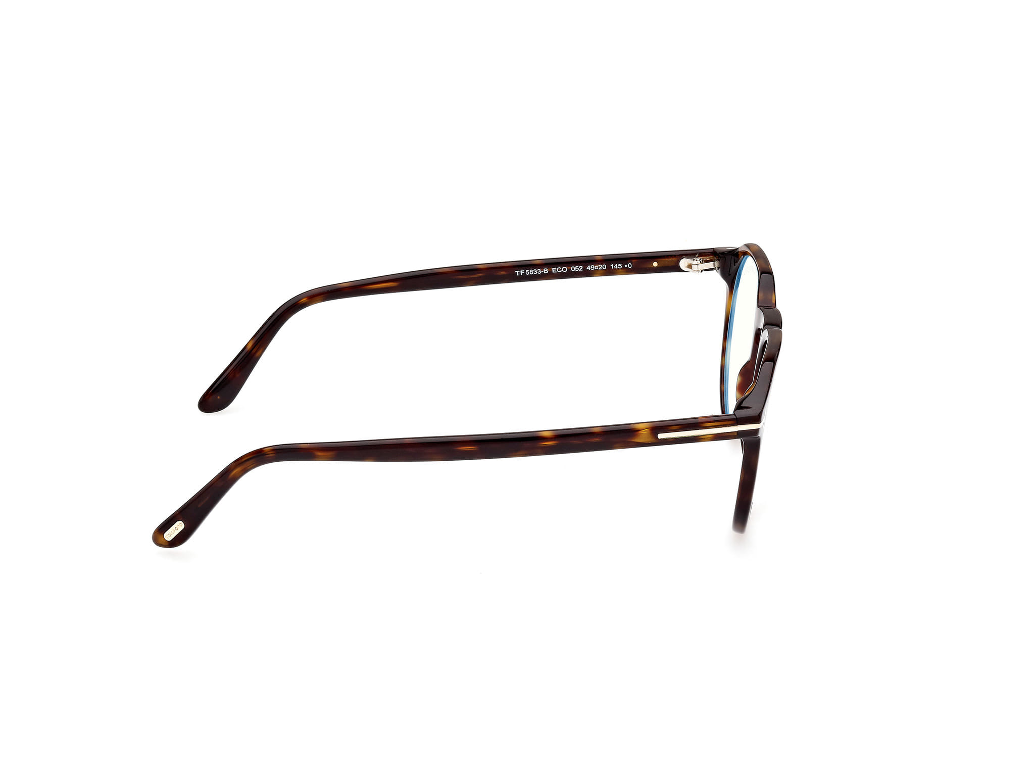 Tomford FT5833-B Frame Tortoise Unisex Full Shell Frame — Tortoise frame — view 6