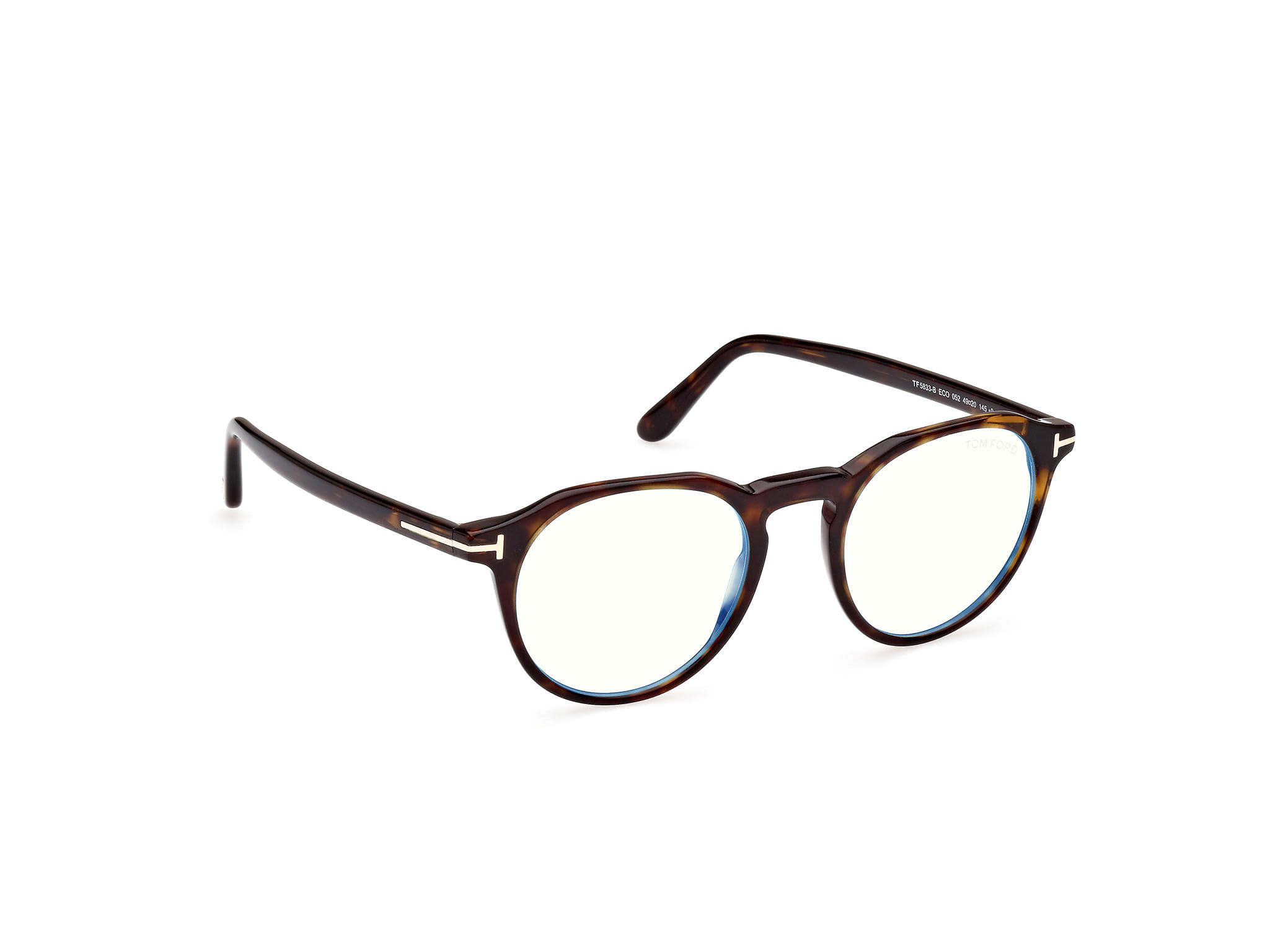 Tomford FT5833-B Frame Tortoise Unisex Full Shell Frame — Tortoise frame — view 7