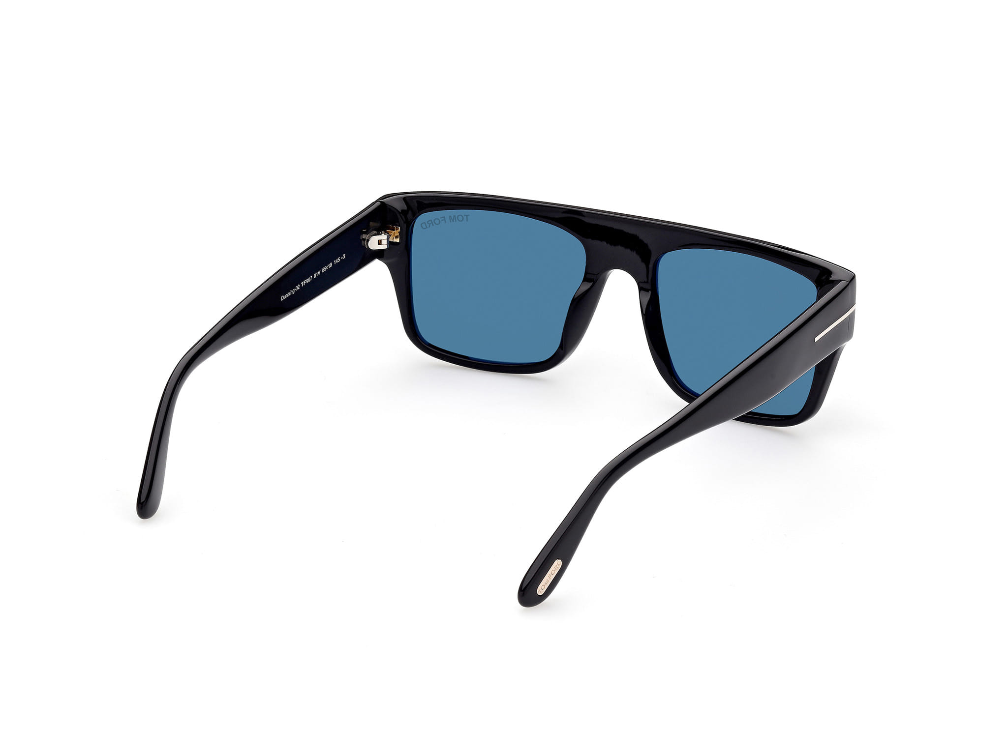 Tomford FT0907 Sunglass Black Male Full Shell Sunglass — Black frame — view 5