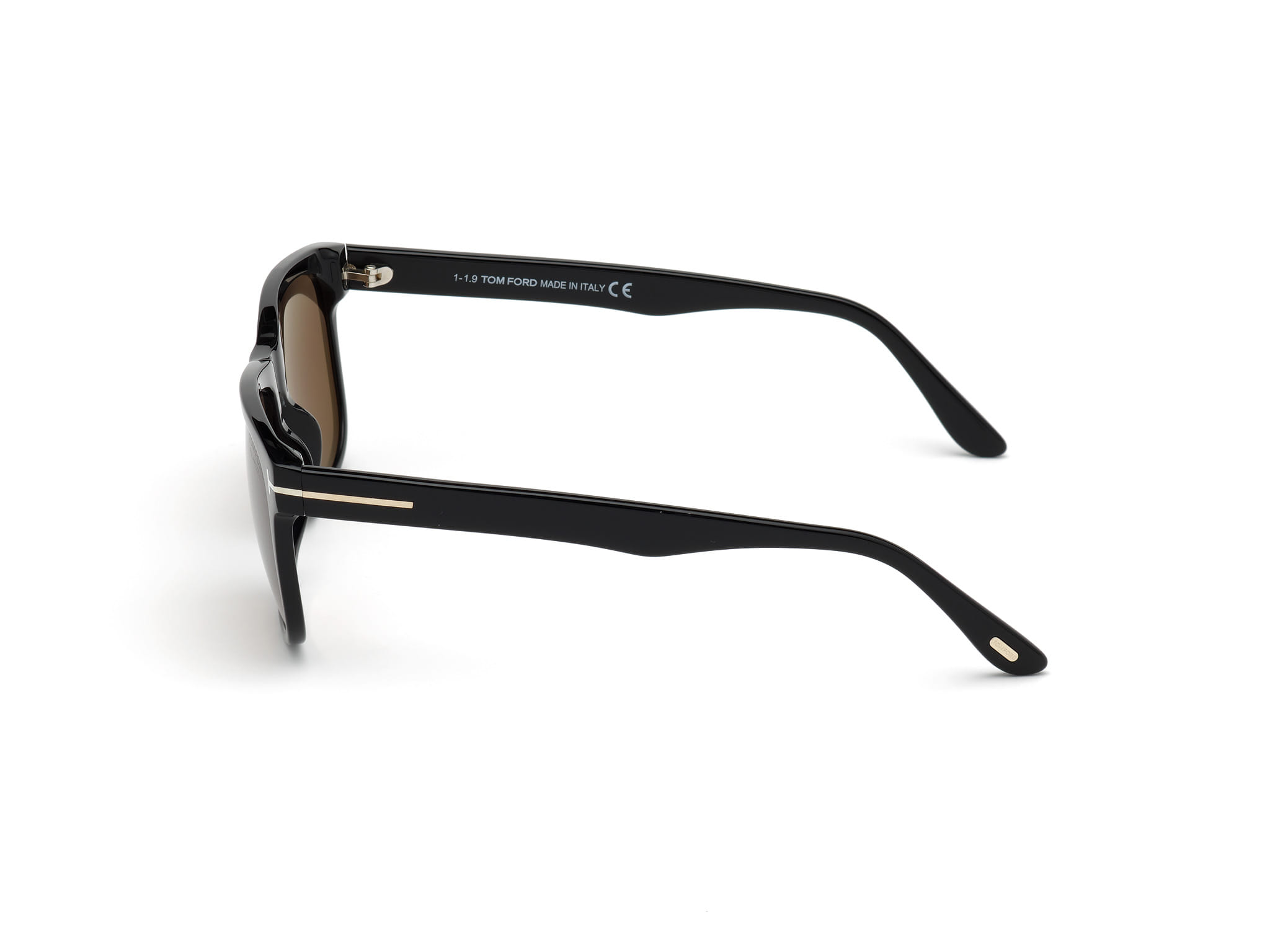 Tomford FT0775 Sunglass Black Male Full Shell Sunglass — Black frame — view 2