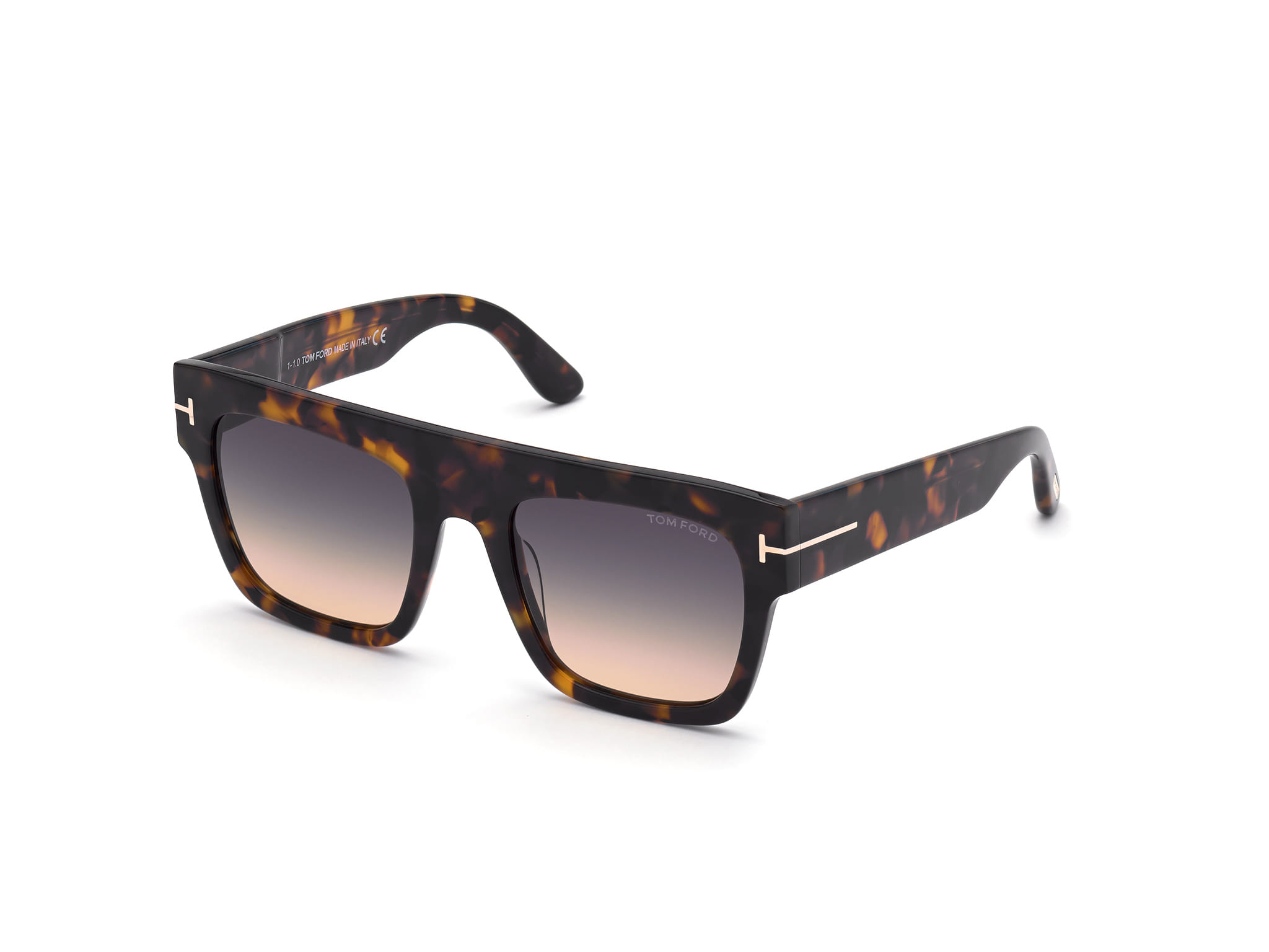 Tomford FT0847 Sunglass Tortoise Male Full Shell — Tortoise frame