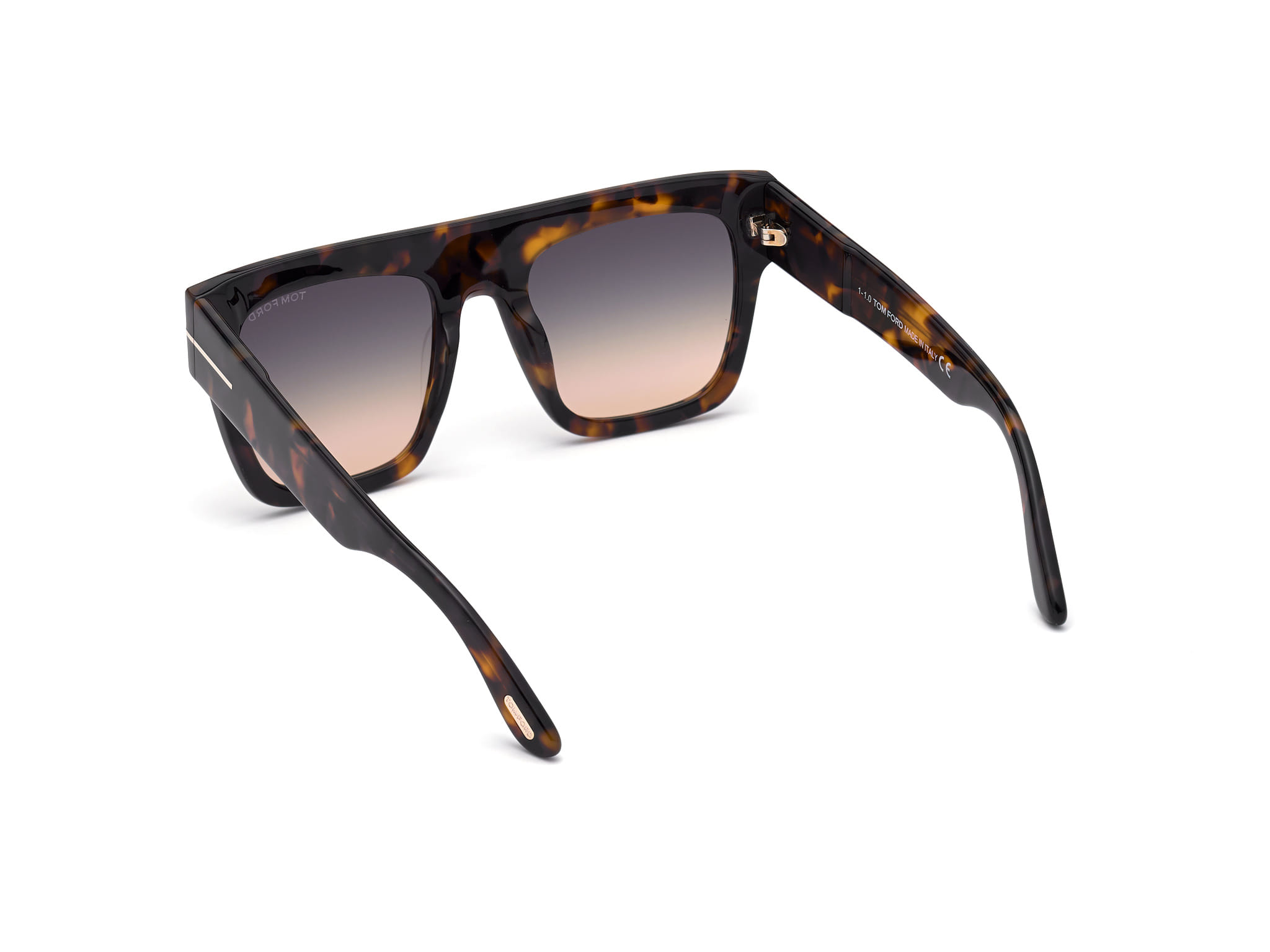 Tomford FT0847 Sunglass Tortoise Male Full Shell Sunglass — Tortoise frame — view 3