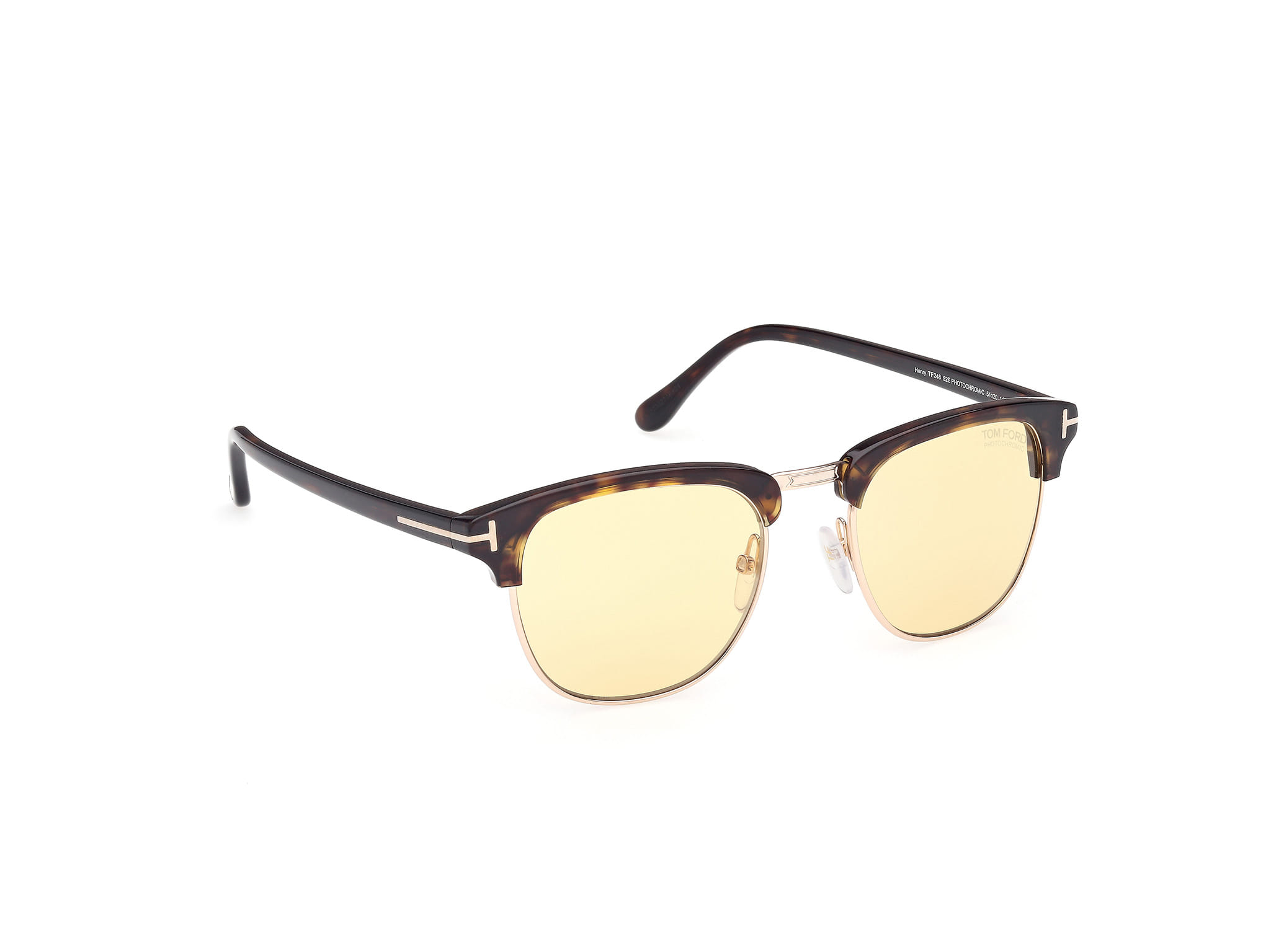 Tomford FT0248 Sunglass Gold Male Full Shell Sunglass — Gold frame — view 7