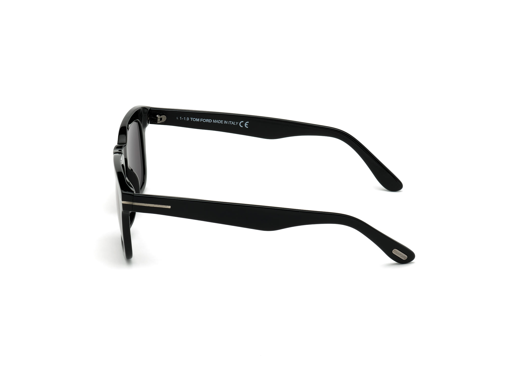 Tomford FT0751-N Sunglass Black Male Full Shell Sunglass — Black frame — view 2