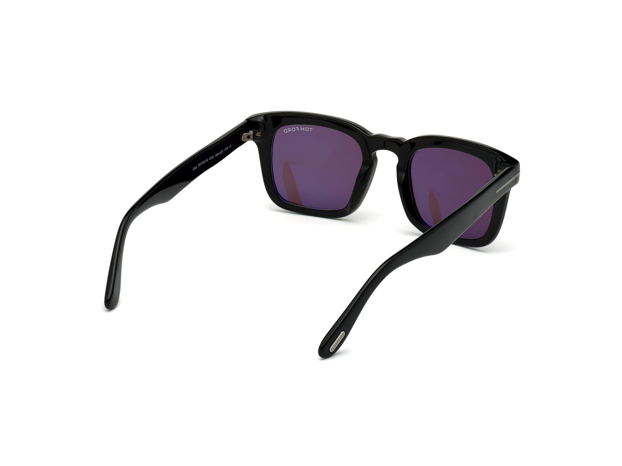 Tomford FT0751-N Sunglass Black Male Full Shell Sunglass — Black frame — view 5