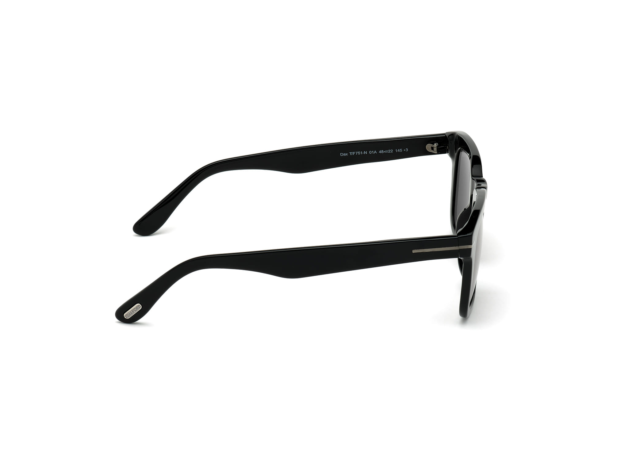 Tomford FT0751-N Sunglass Black Male Full Shell Sunglass — Black frame