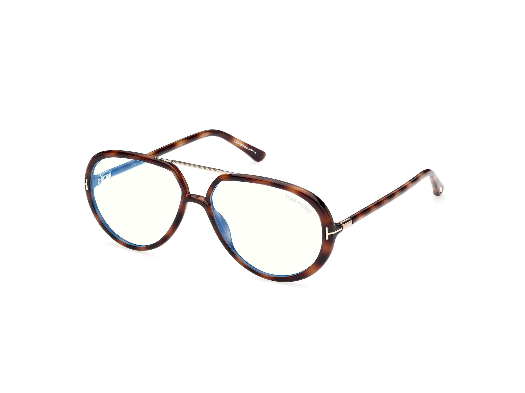 Tomford FT5838-B Frame Tortoise Male Full Shell — Tortoise frame