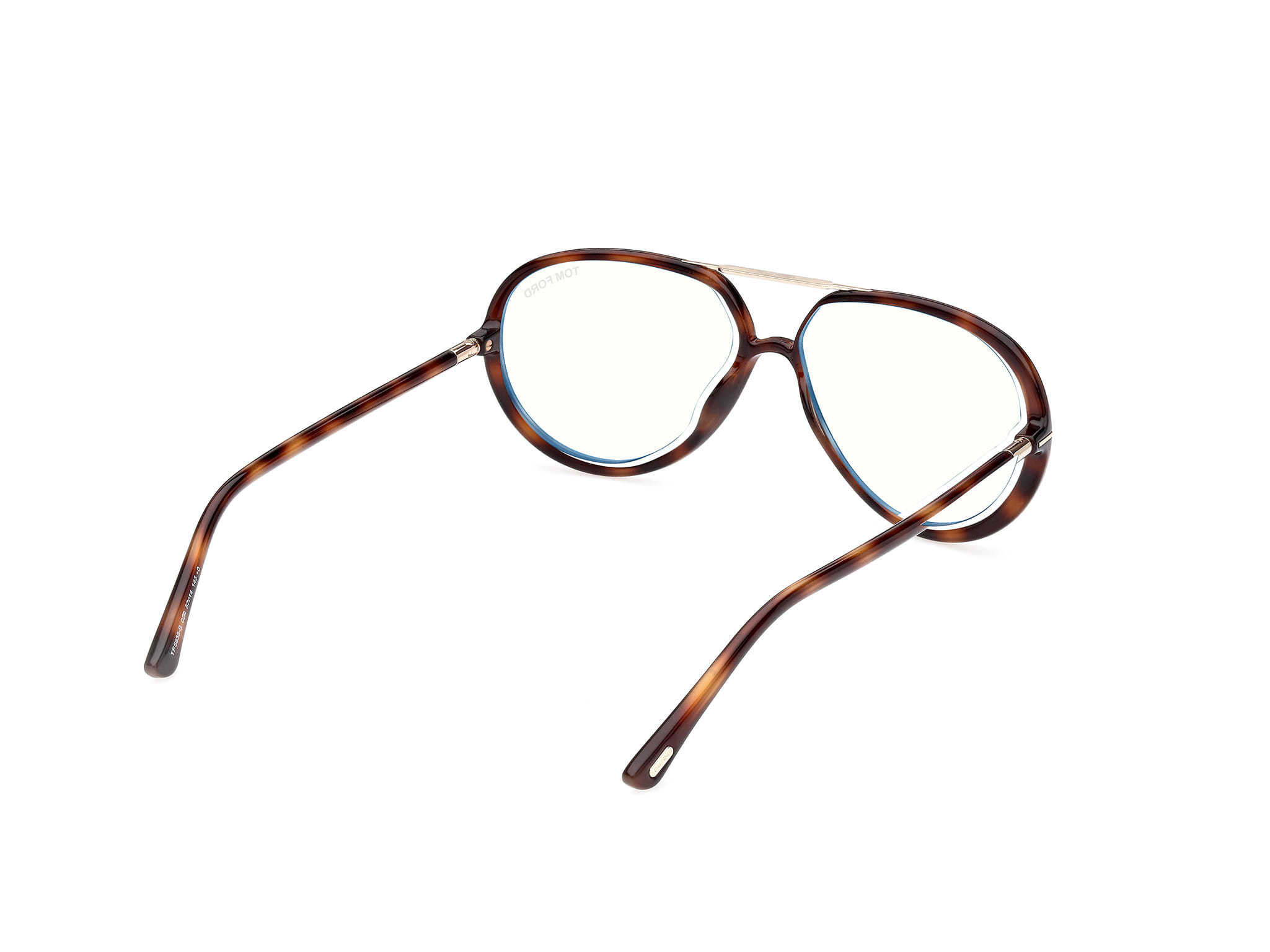 Tomford FT5838-B Frame Tortoise Male Full Shell Frame — Tortoise frame — view 5