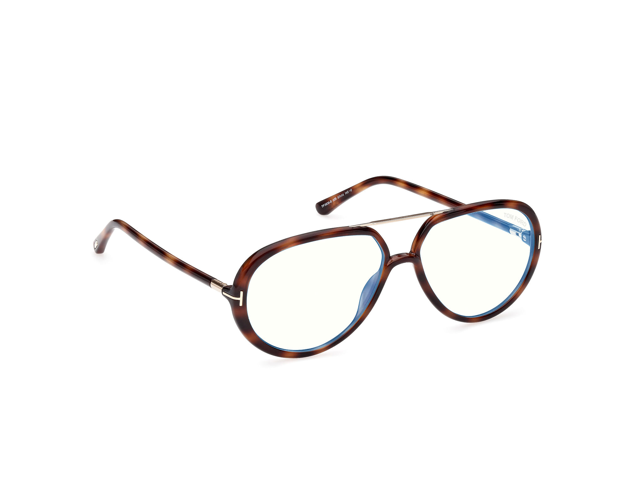 Tomford FT5838-B Frame Tortoise Male Full Shell Frame — Tortoise frame — view 7