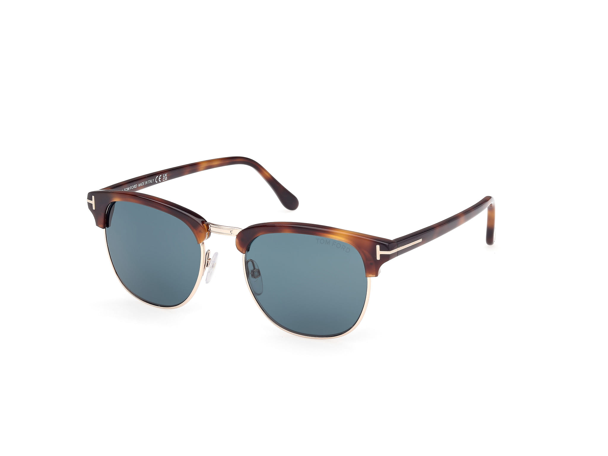 Tomford FT0248 Sunglass Light Gold Male Full Shell — Light Gold frame