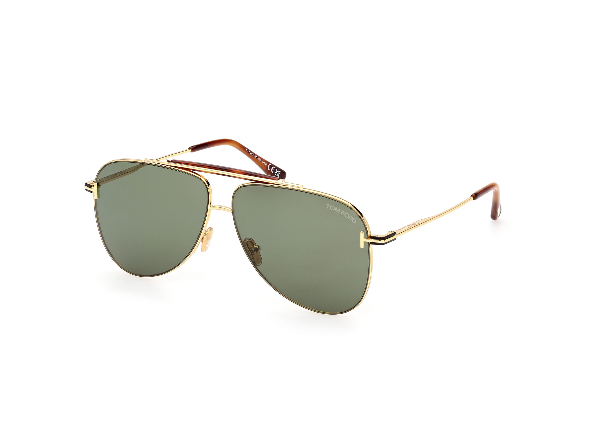 Tomford FT1018 Sunglass Gold Male Full Metal — Gold frame