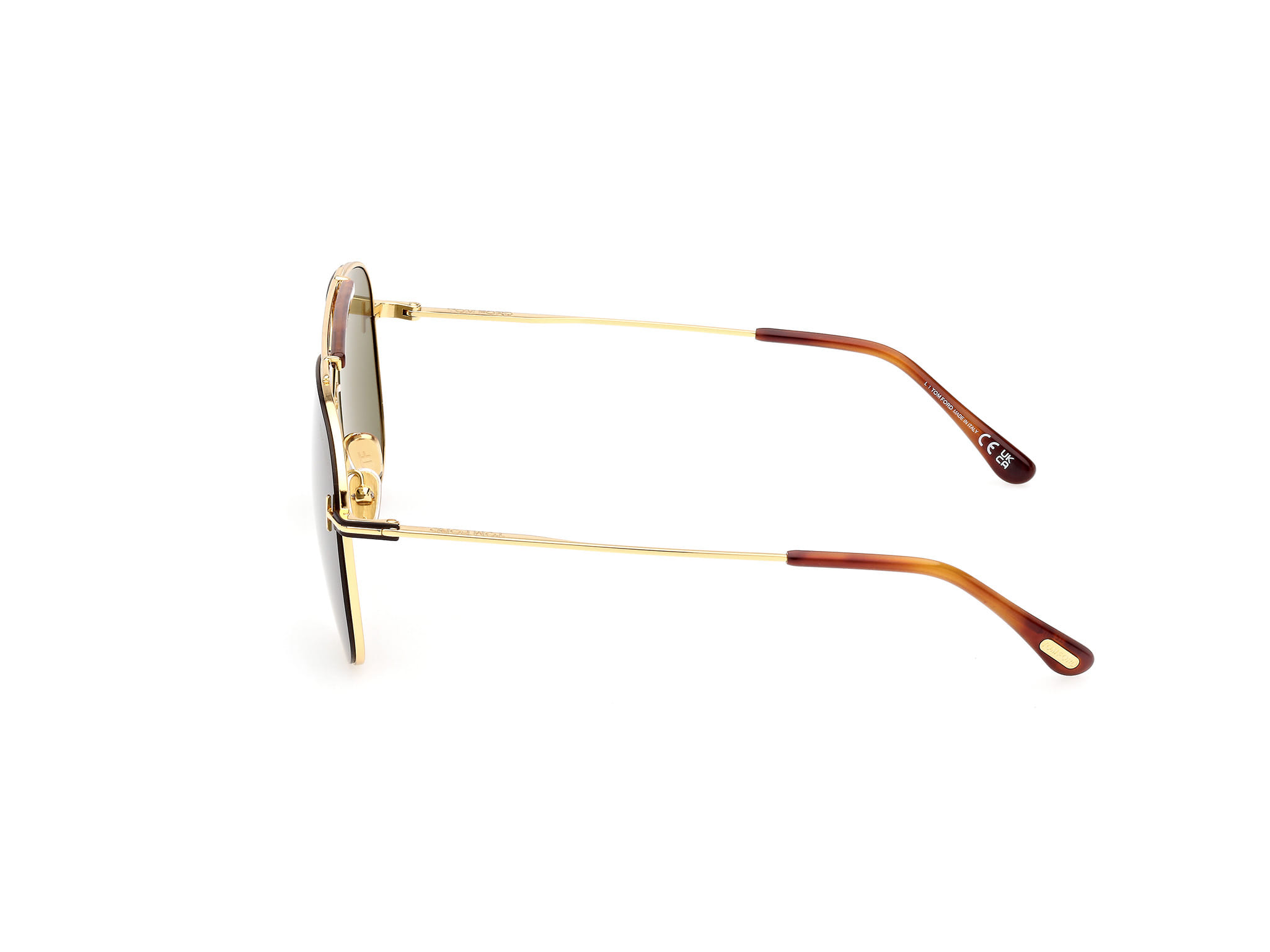 Tomford FT1018 Sunglass Gold Male Full Metal Sunglass — Gold frame — view 2