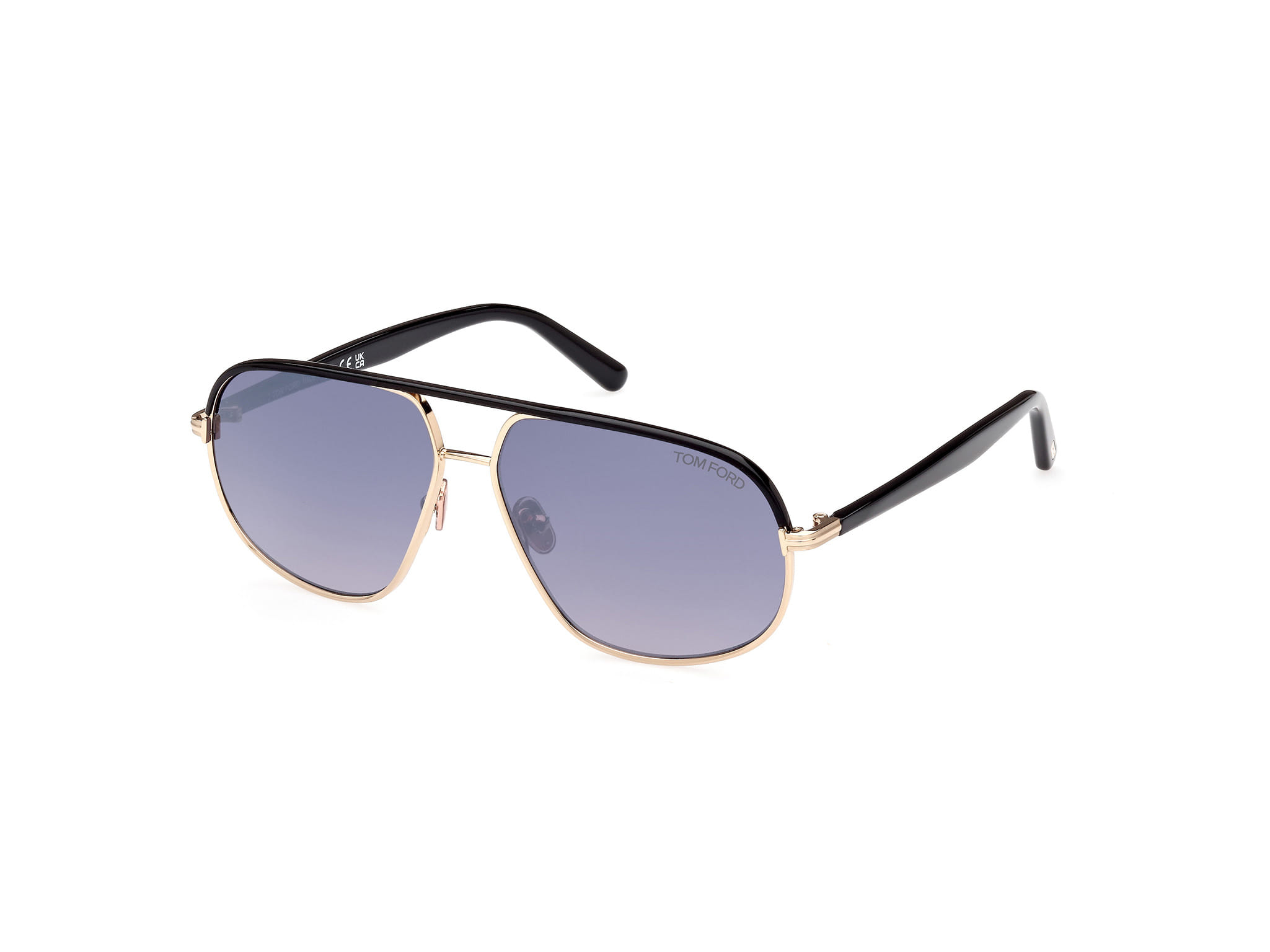 Tomford FT1019 Sunglass Gold Male Full Shell — Gold frame