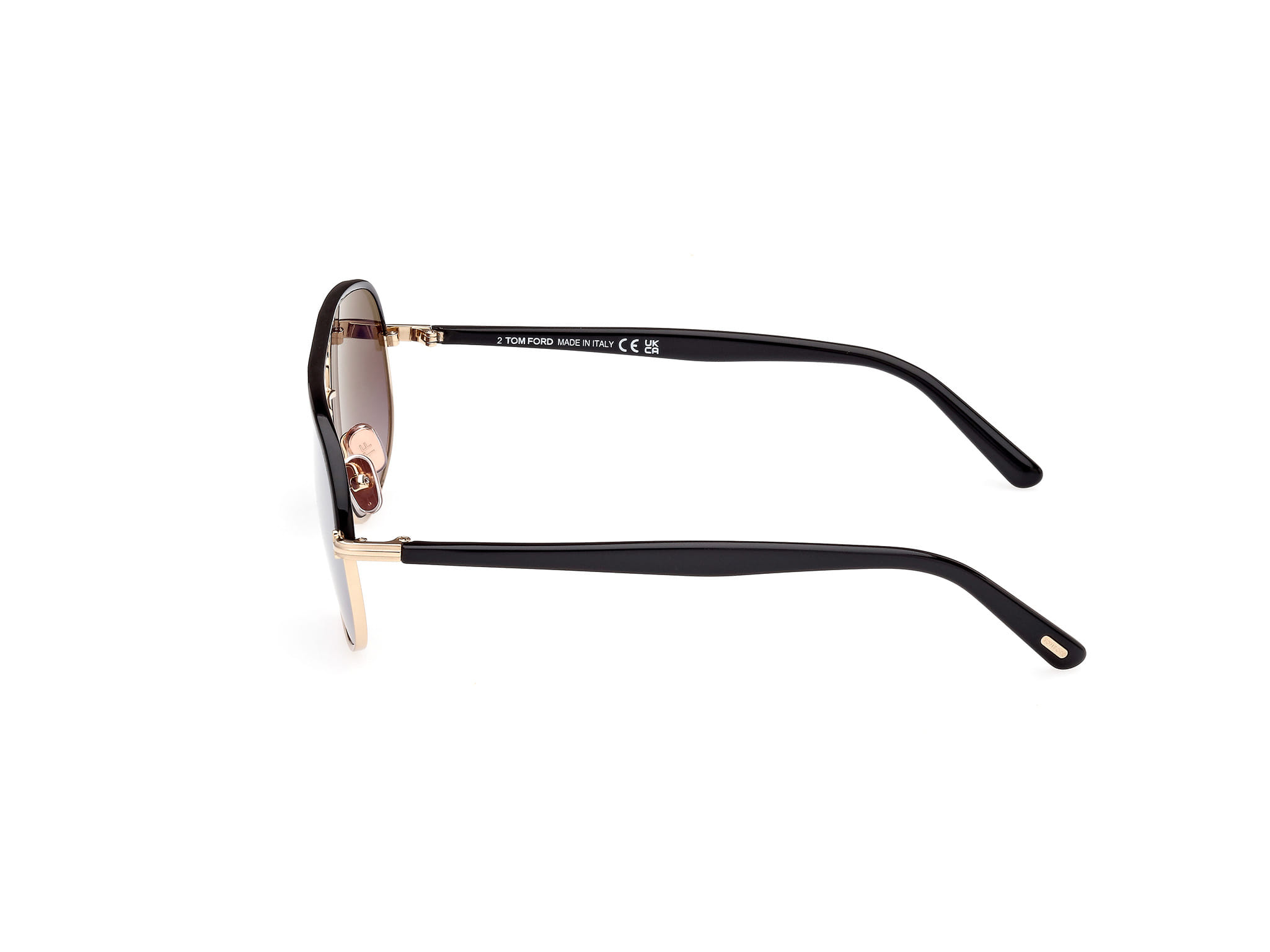 Tomford FT1019 Sunglass Gold Male Full Shell Sunglass — Gold frame — view 2