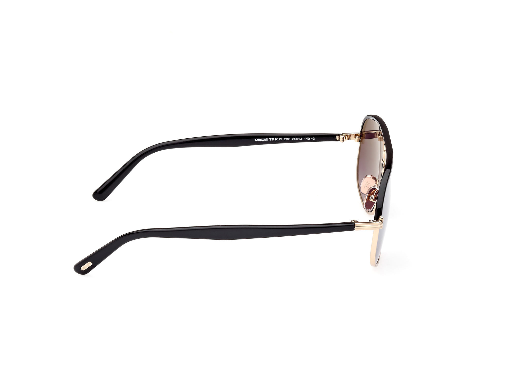 Tomford FT1019 Sunglass Gold Male Full Shell Sunglass — Gold frame — view 6