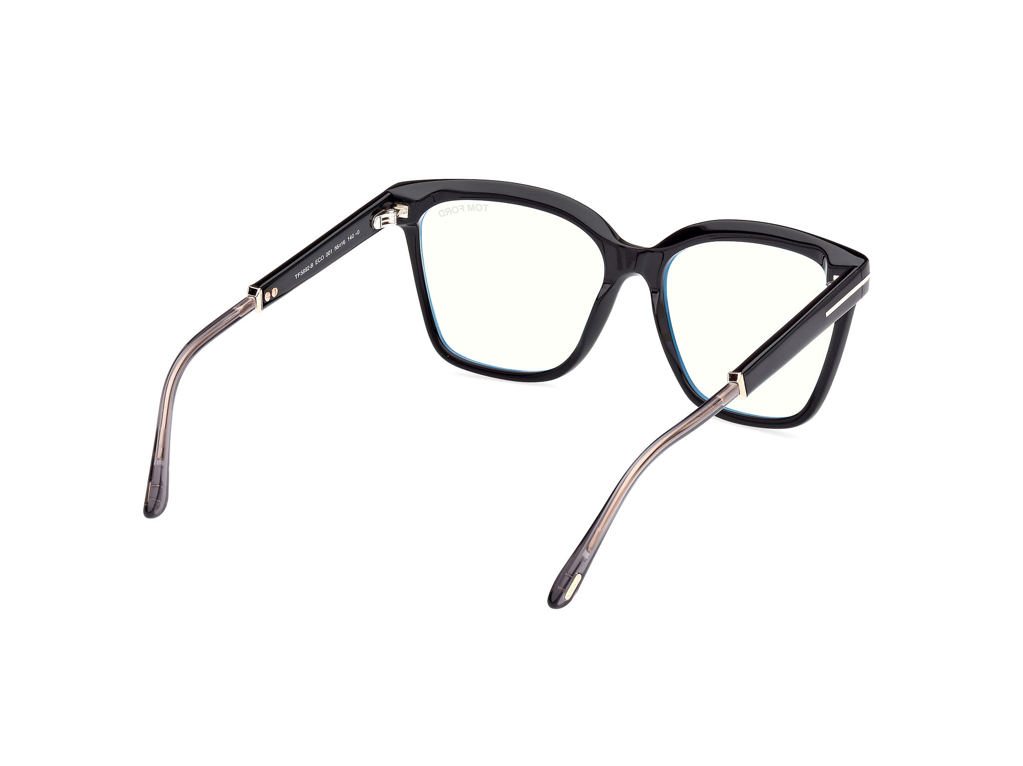 Tomford FT5892-B Frame Black Female Full Shell Frame — Black frame — view 5