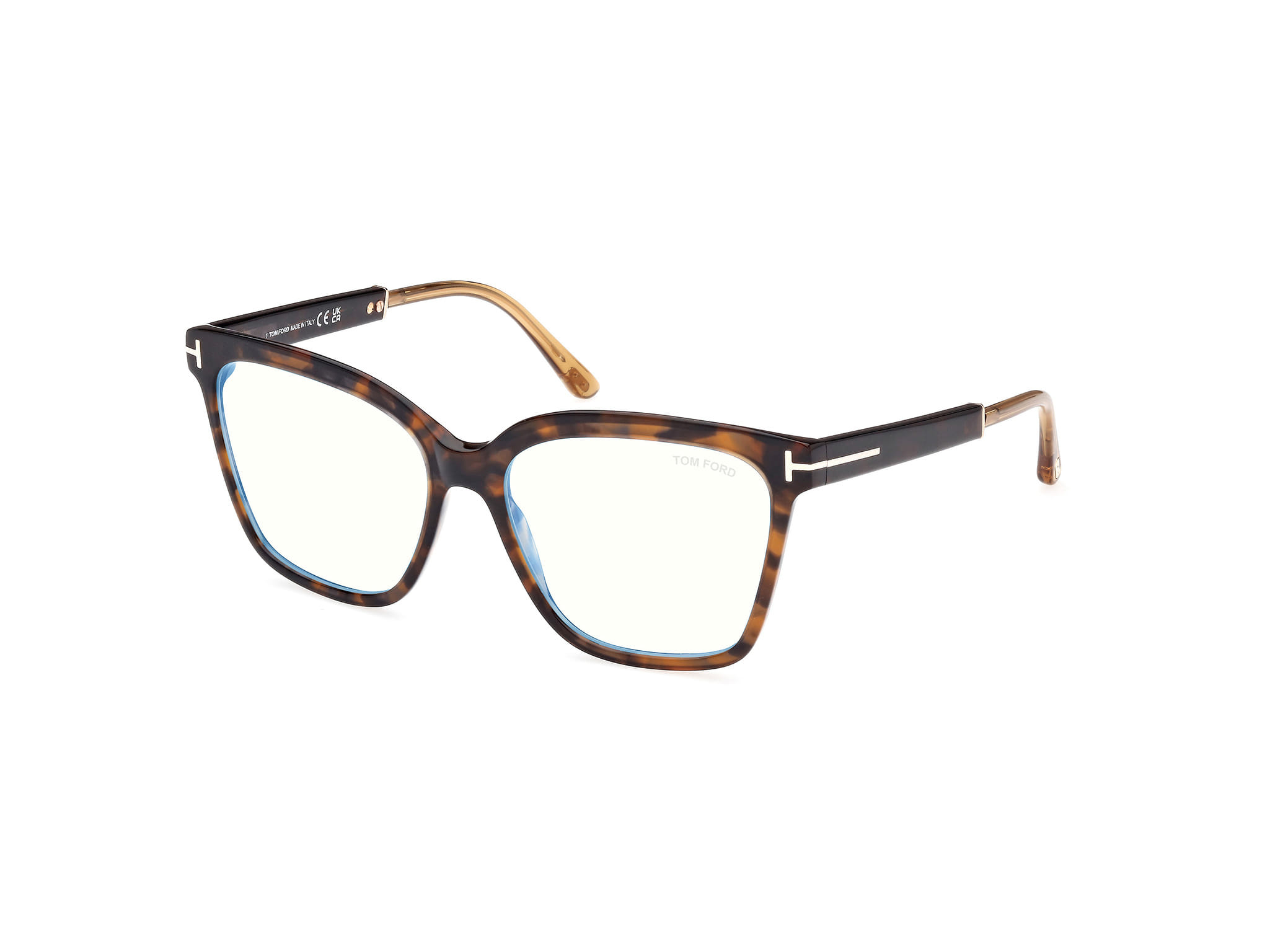 Tomford FT5892-B Frame Tortoise Female Full Shell — Tortoise frame