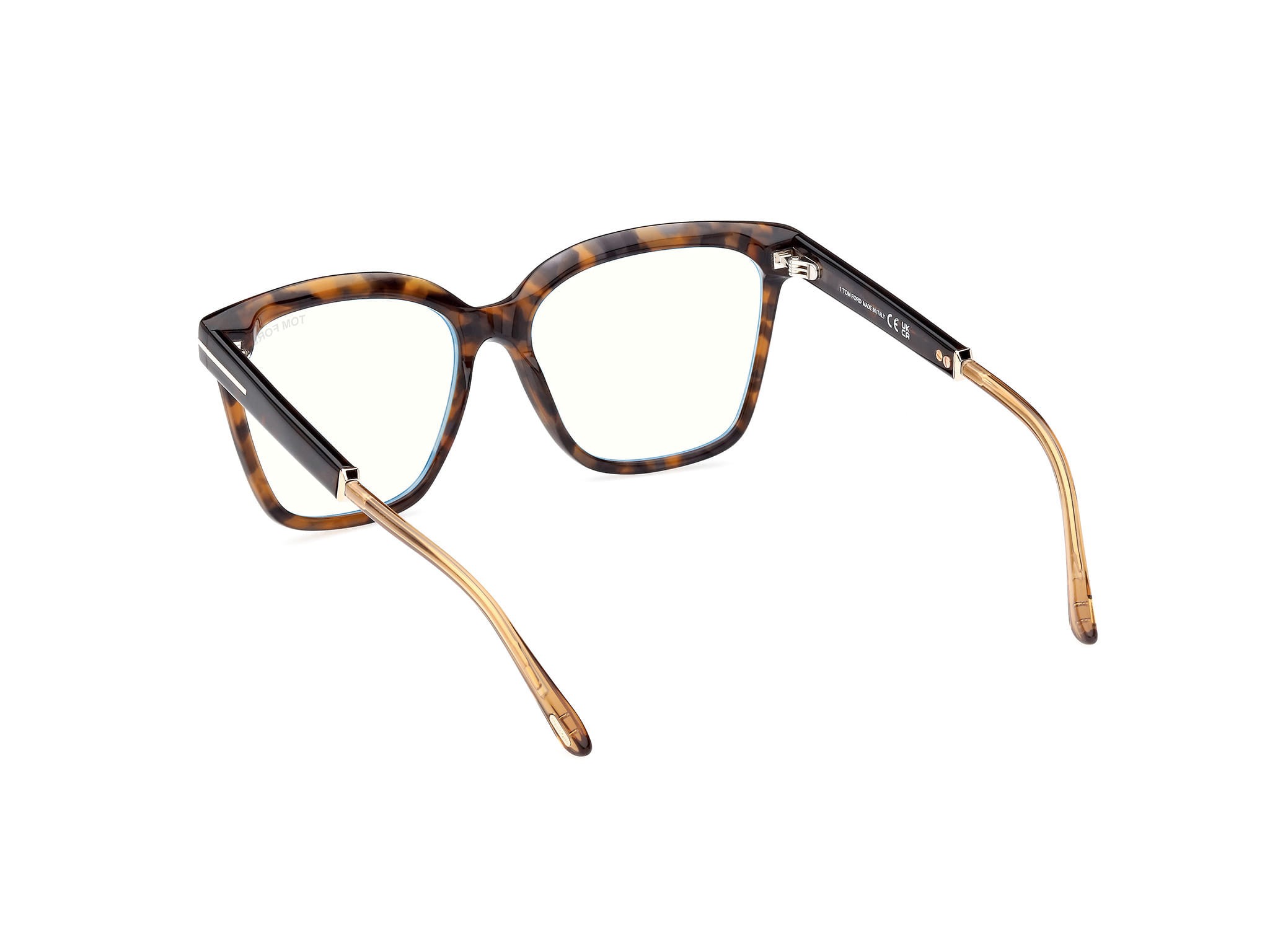 Tomford FT5892-B Frame Tortoise Female Full Shell Frame — Tortoise frame — view 3