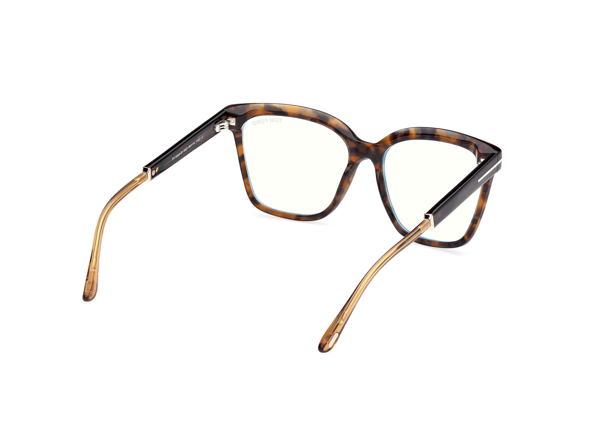 Tomford FT5892-B Frame Tortoise Female Full Shell Frame — Tortoise frame — view 5