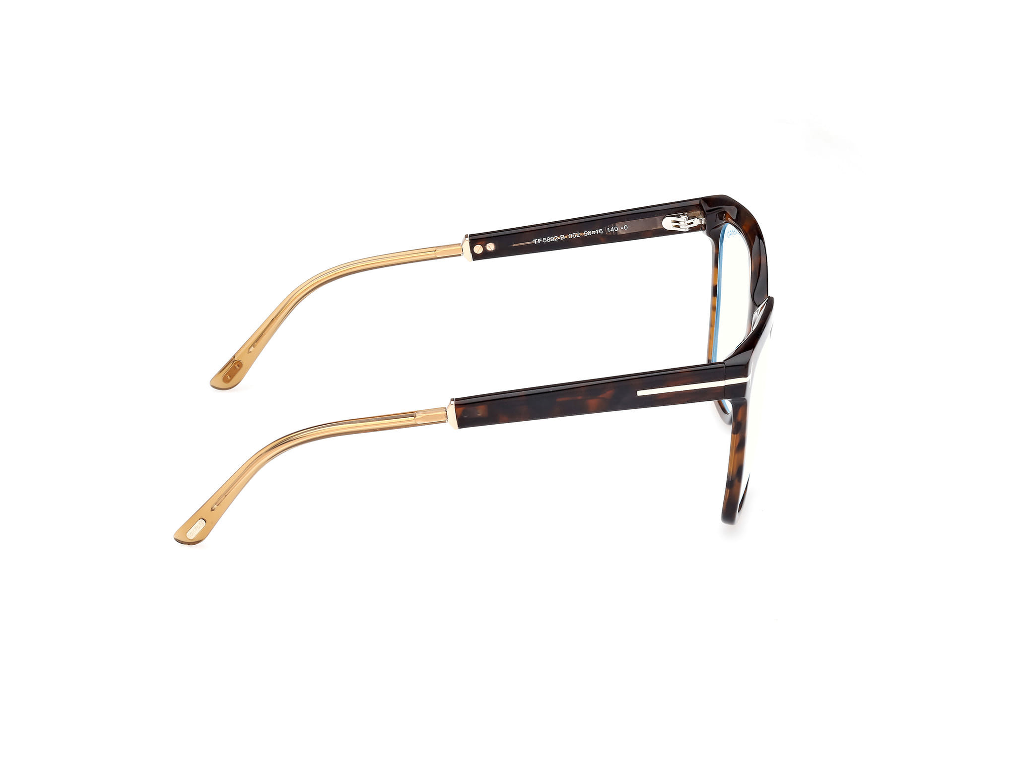 Tomford FT5892-B Frame Tortoise Female Full Shell Frame — Tortoise frame — view 6