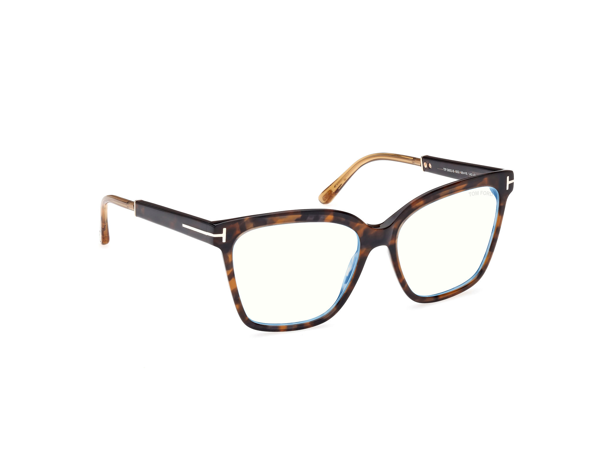 Tomford FT5892-B Frame Tortoise Female Full Shell Frame — Tortoise frame — view 7