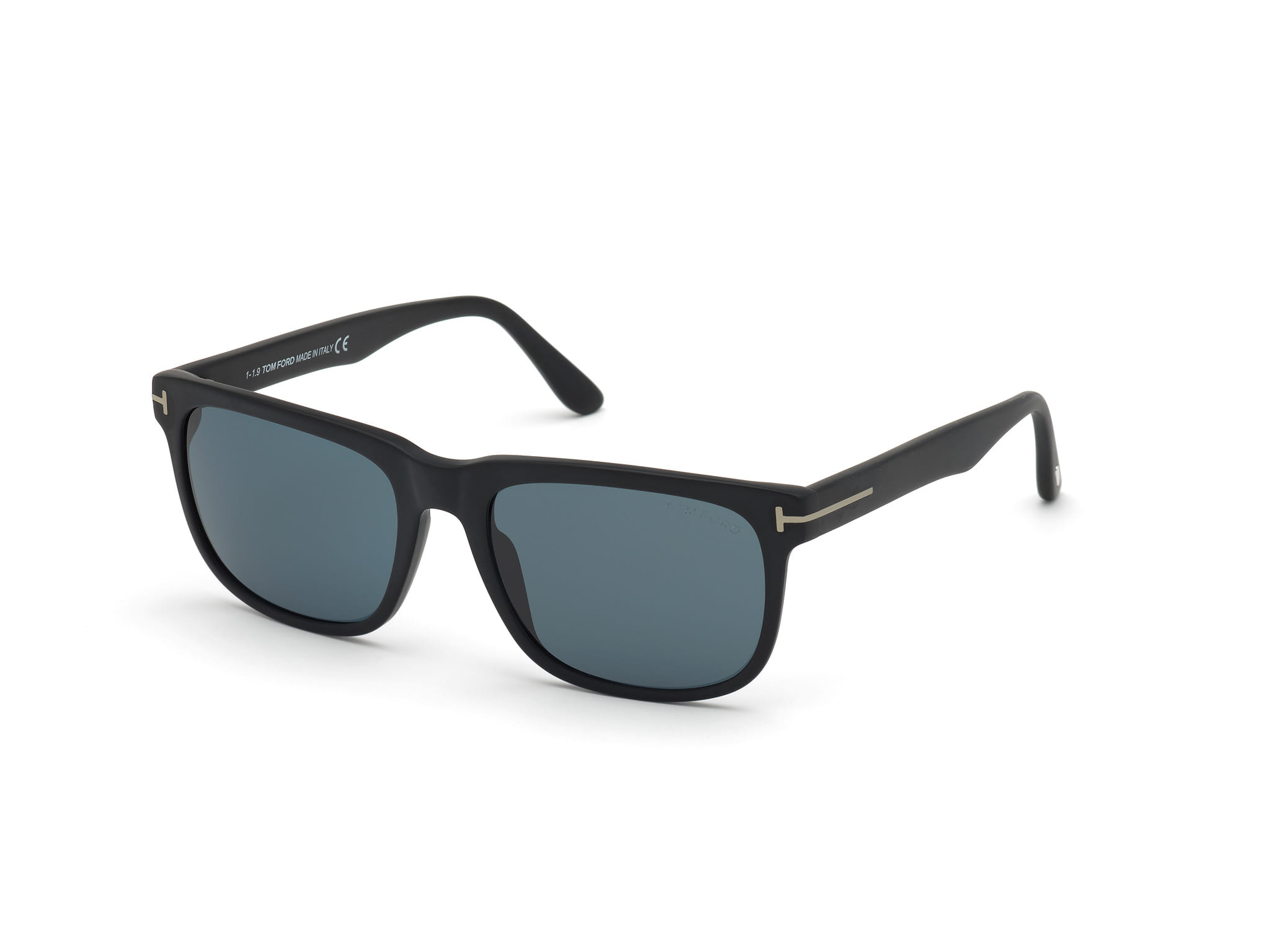 Tomford FT0775 Sunglass Matt Black Male Full Shell — Matt Black frame