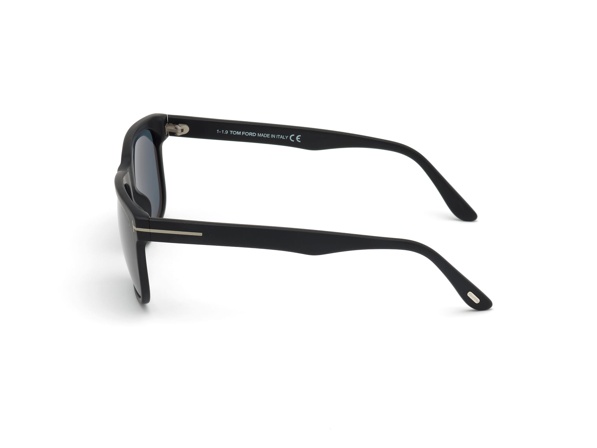Tomford FT0775 Sunglass Matt Black Male Full Shell Sunglass — Matt Black frame — view 2