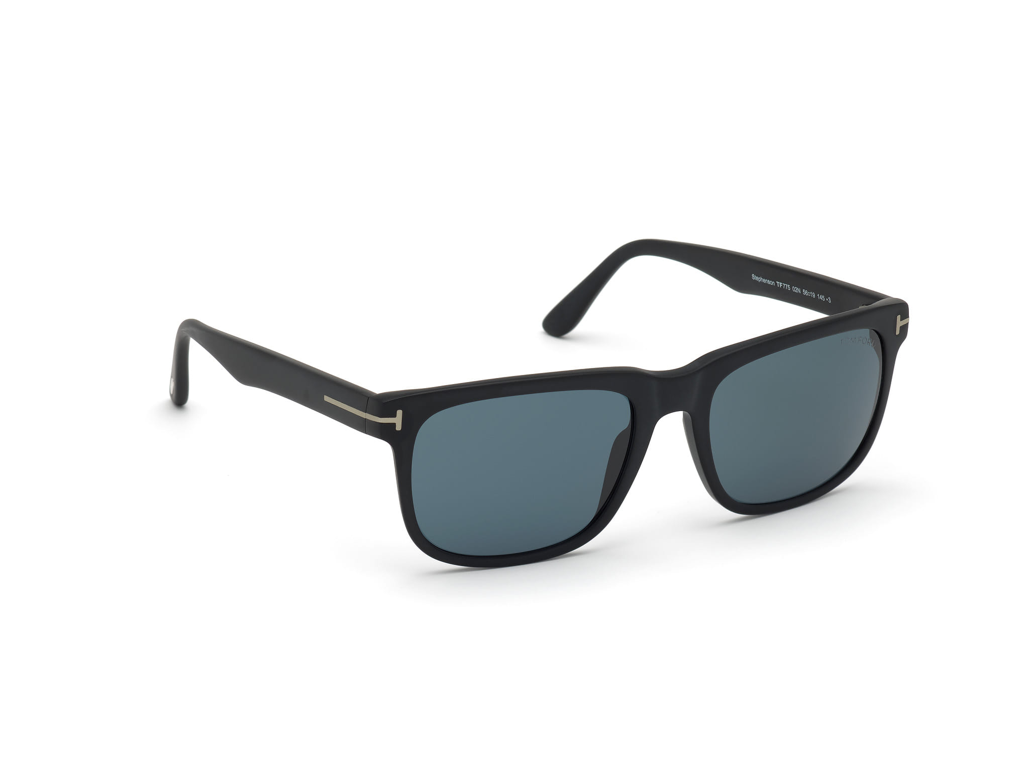 Tomford FT0775 Sunglass Matt Black Male Full Shell Sunglass — Matt Black frame — view 7