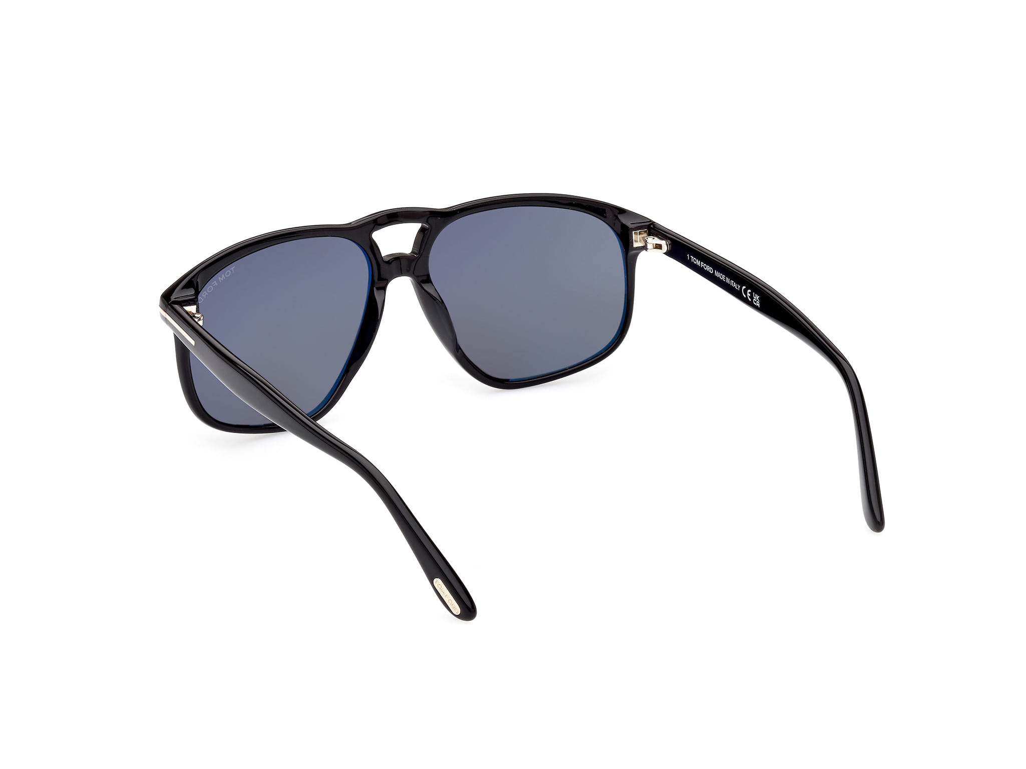 Tomford FT1000 Sunglass Black Male Full Shell Sunglass — Black frame — view 3