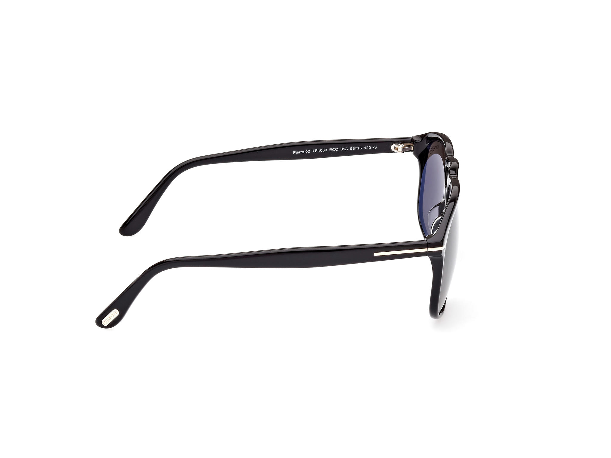 Tomford FT1000 Sunglass Black Male Full Shell Sunglass — Black frame — view 6