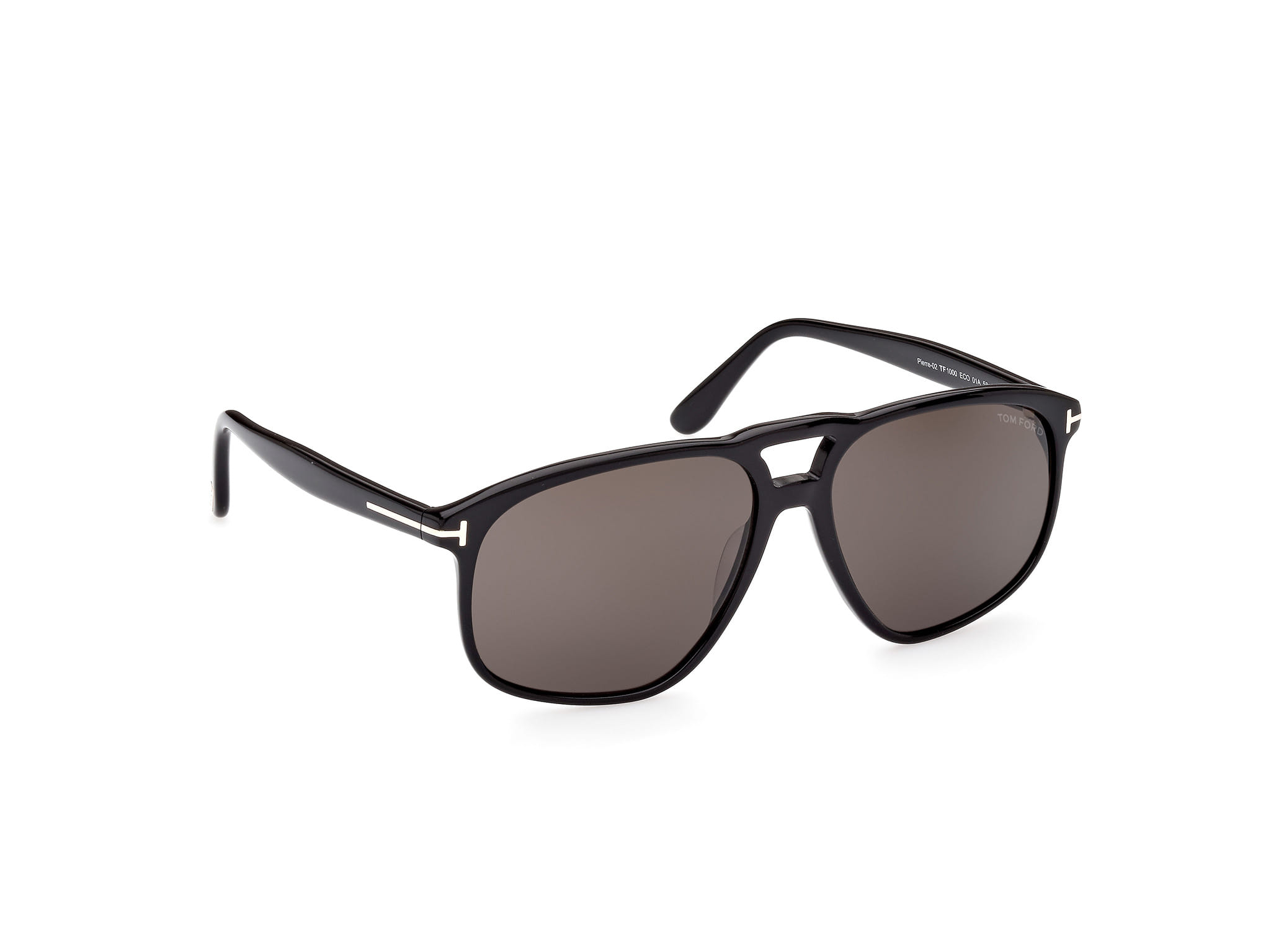 Tomford FT1000 Sunglass Black Male Full Shell Sunglass — Black frame — view 7