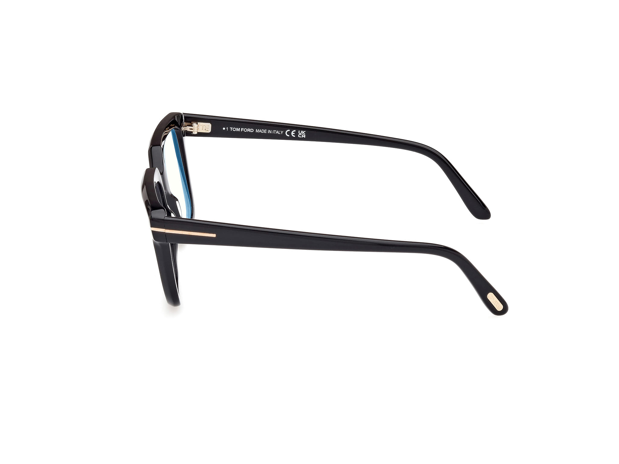 Tomford FT5889-B Frame Black Male Full Shell Frame — Black frame — view 2