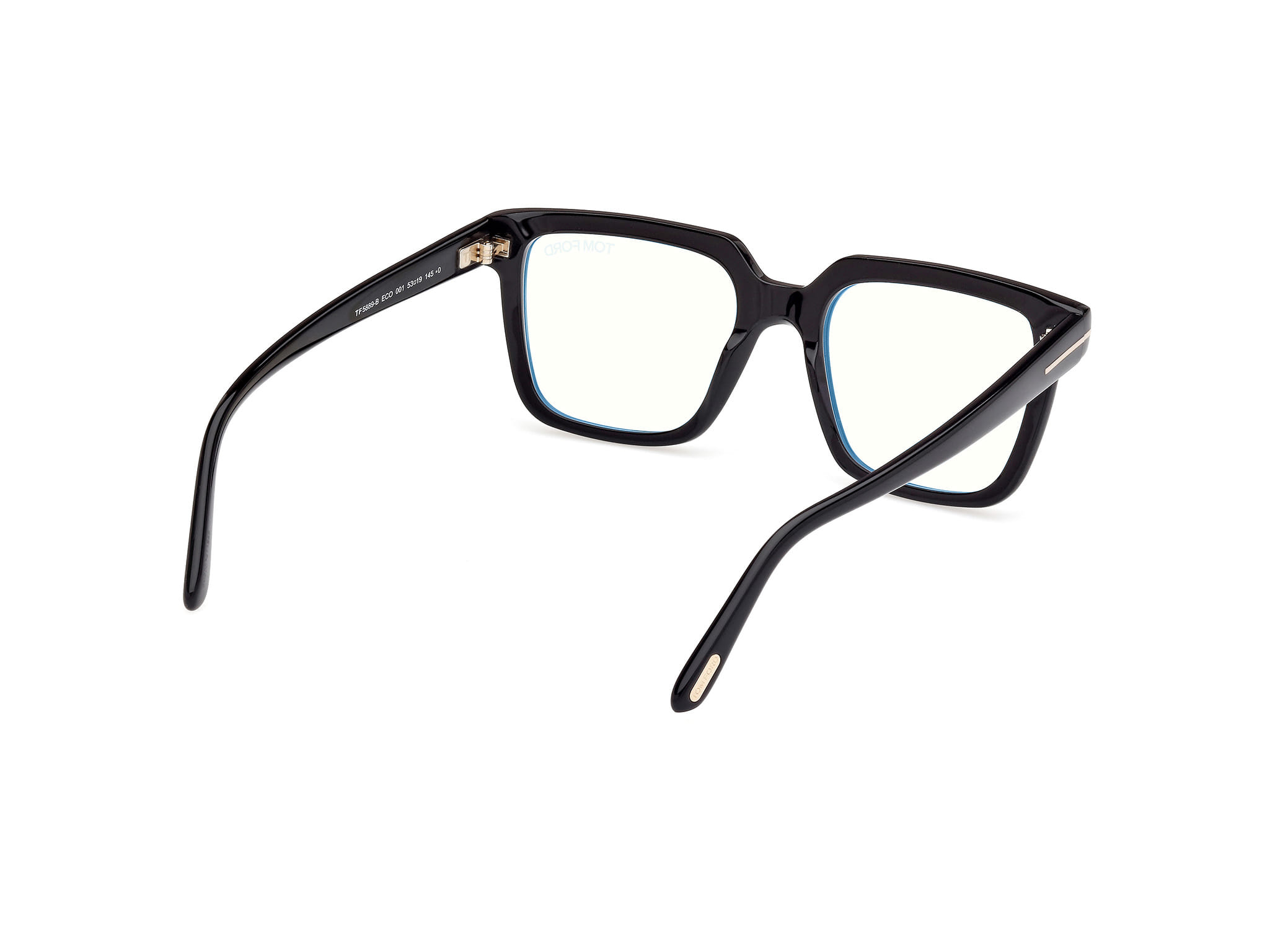 Tomford FT5889-B Frame Black Male Full Shell Frame — Black frame — view 5