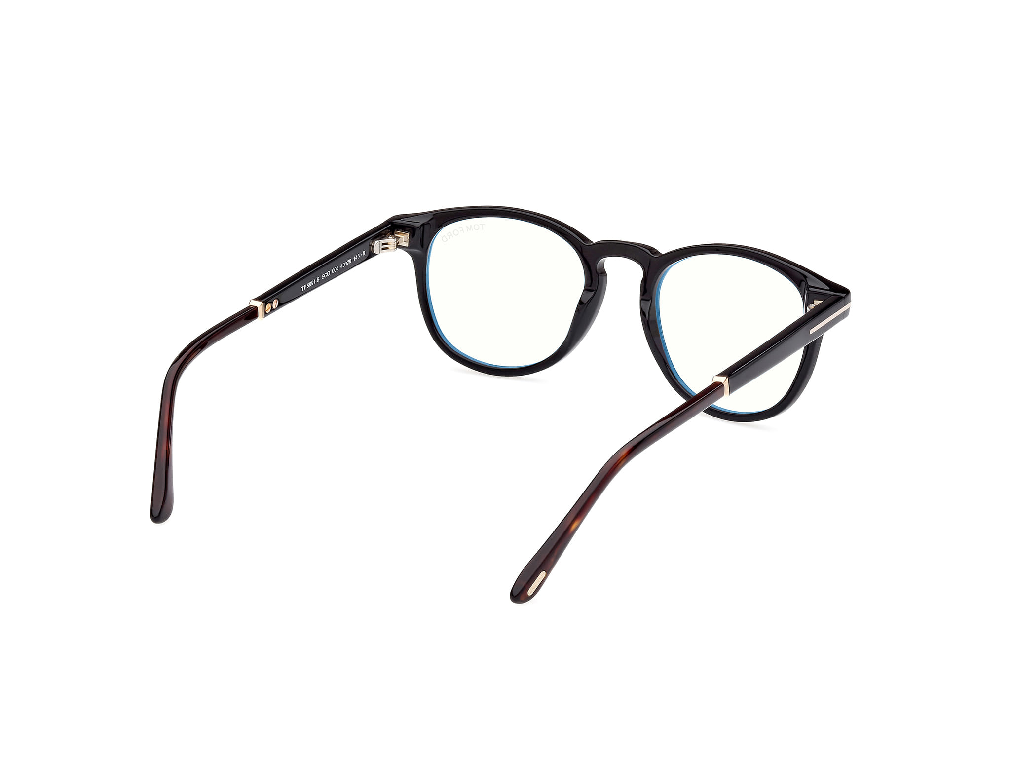 Tomford FT5891-B Frame Black Male Full Shell Frame — Black frame — view 5
