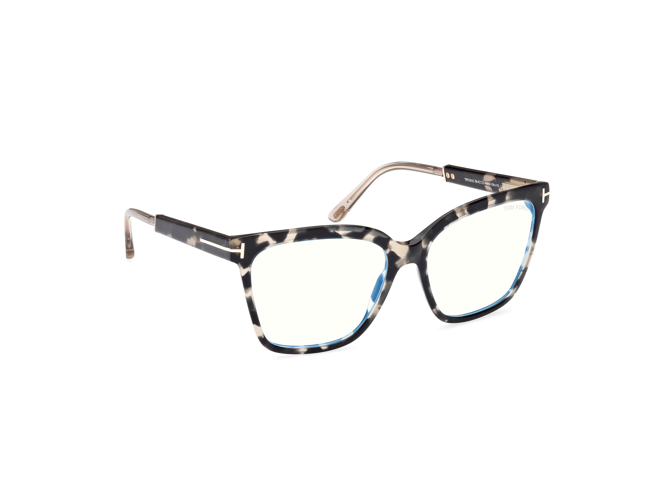 Tomford FT5892-B Frame Grey Unisex Full Shell Frame — Grey frame — view 7