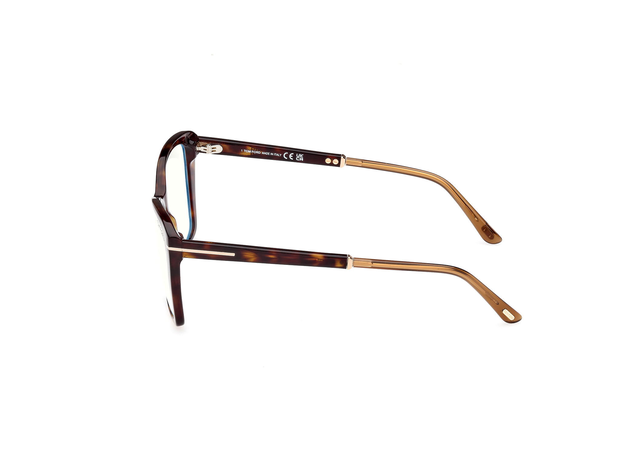 Tomford FT5893-B Frame Tortoise Female Full Shell Frame — Tortoise frame — view 2