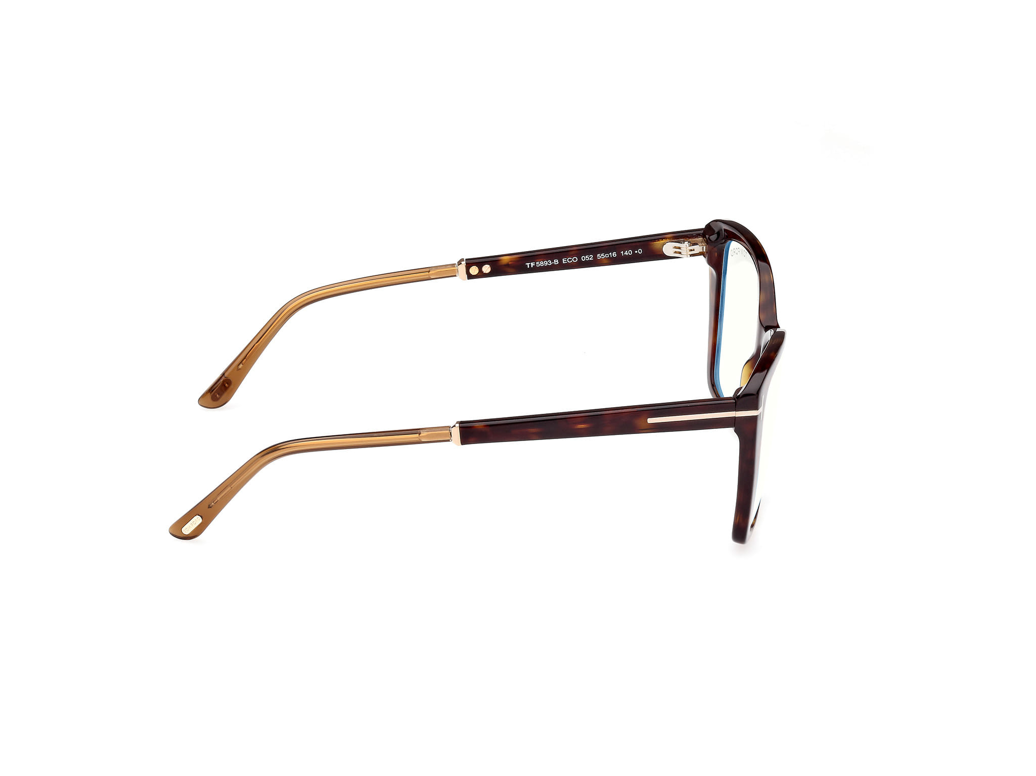 Tomford FT5893-B Frame Tortoise Female Full Shell Frame — Tortoise frame — view 6