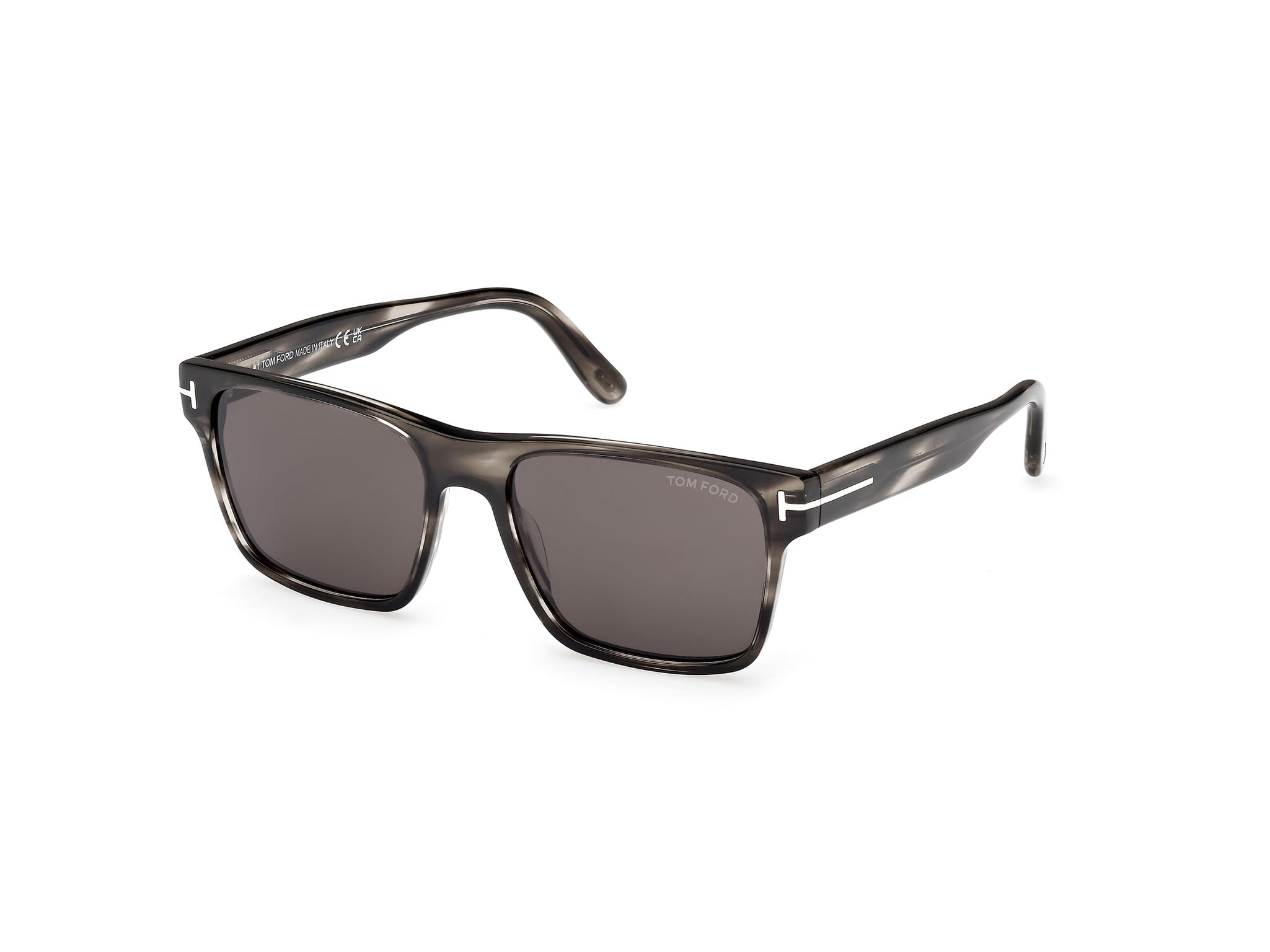 Tomford FT1205 Sunglass Grey Male Full Shell — Grey frame