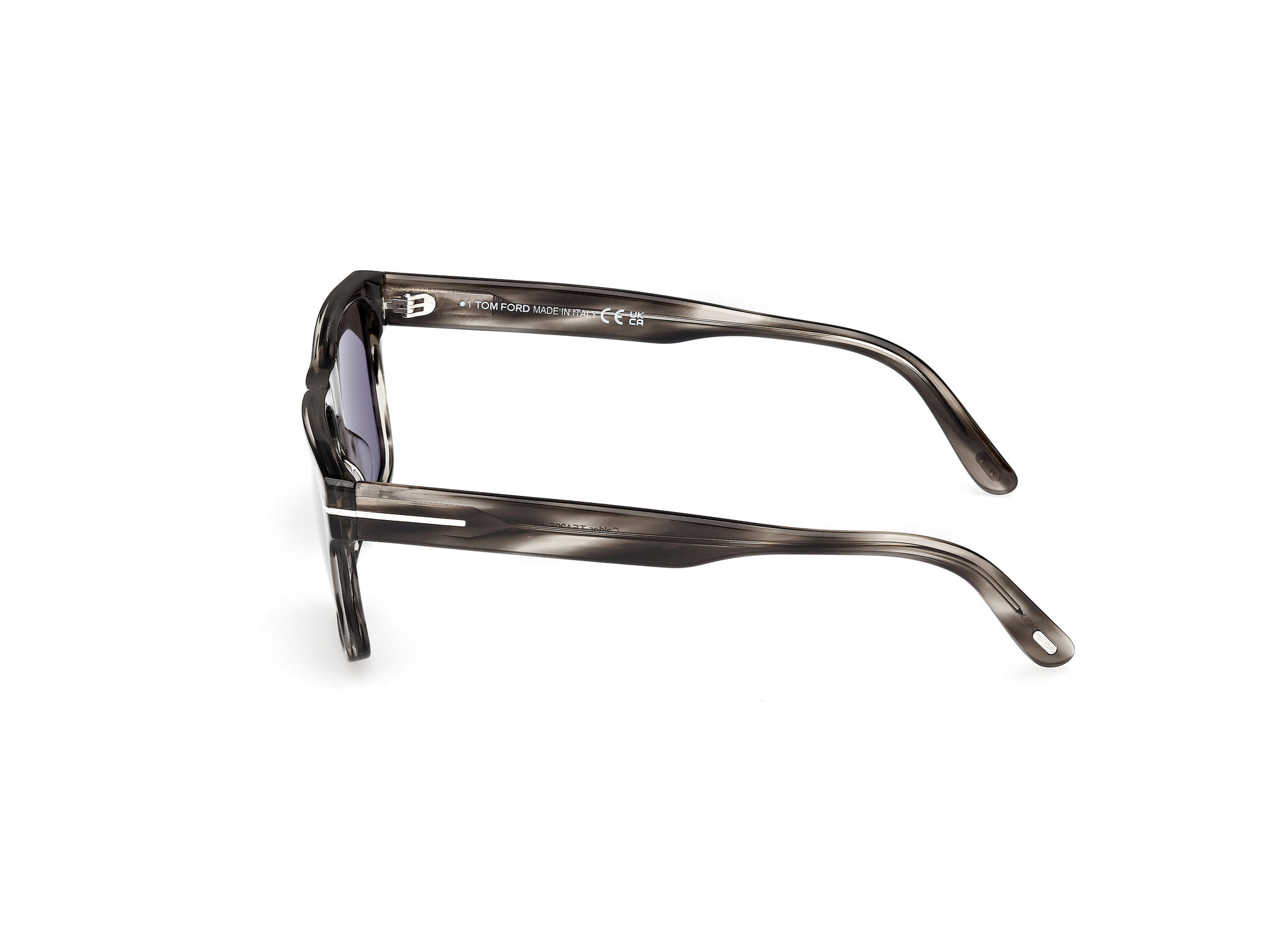 Tomford FT1205 Sunglass Grey Male Full Shell Sunglass — Grey frame — view 2
